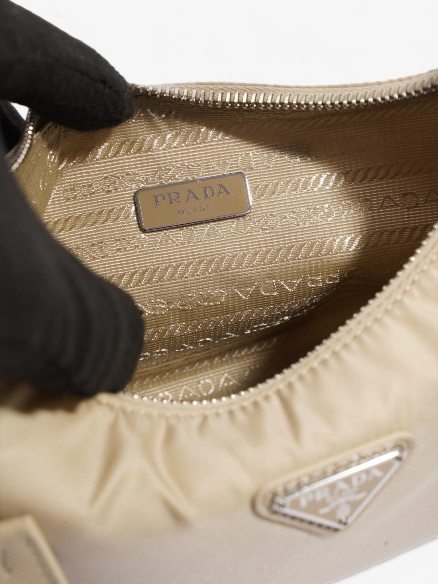 Prada Re-Edition 2005 Mini Desert Beige Re Nylon