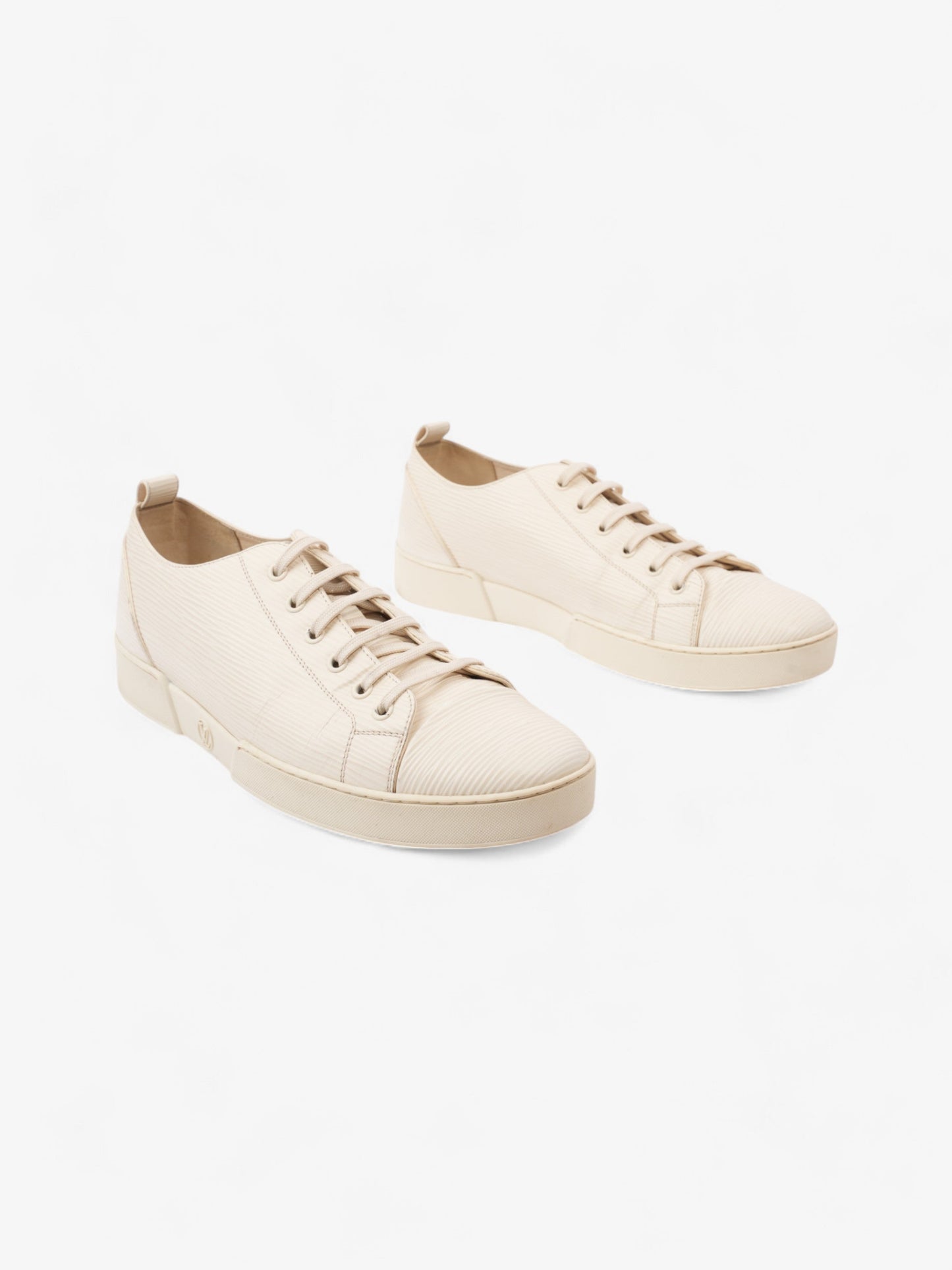 Louis Vuitton Low Top Sneaker White Epi Leather EU 41.5 UK 7.5