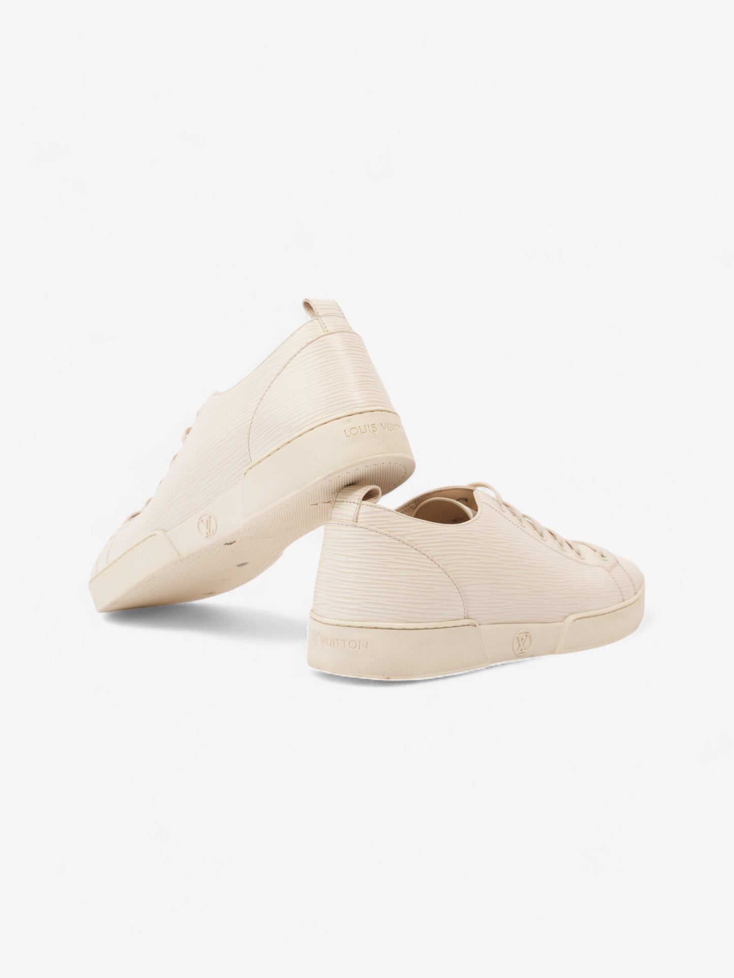 Louis Vuitton Low Top Sneaker White Epi Leather EU 41.5 UK 7.5