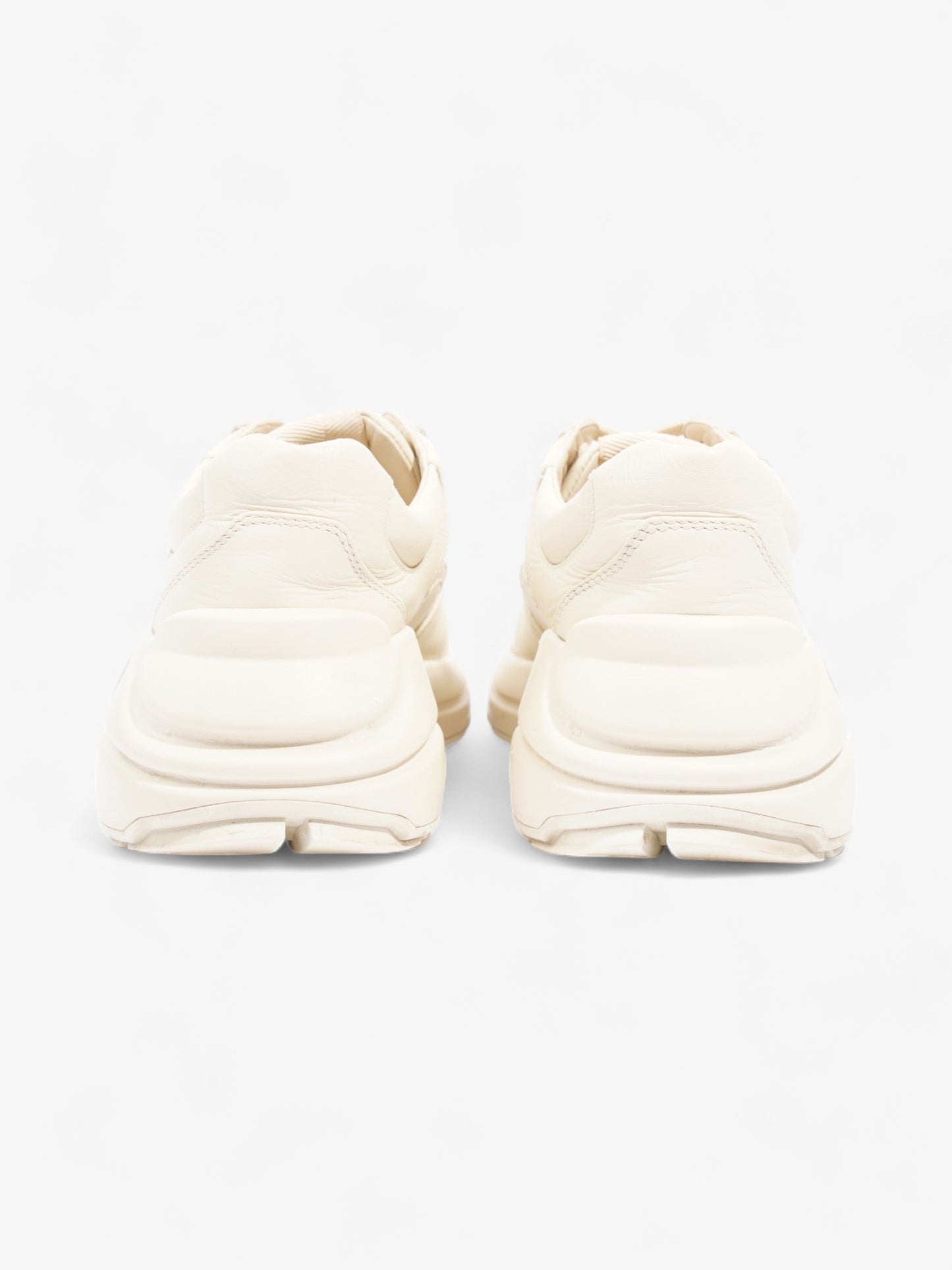 Gucci Rython Sneakers Beige / Green / Red Leather EU 38 UK 5