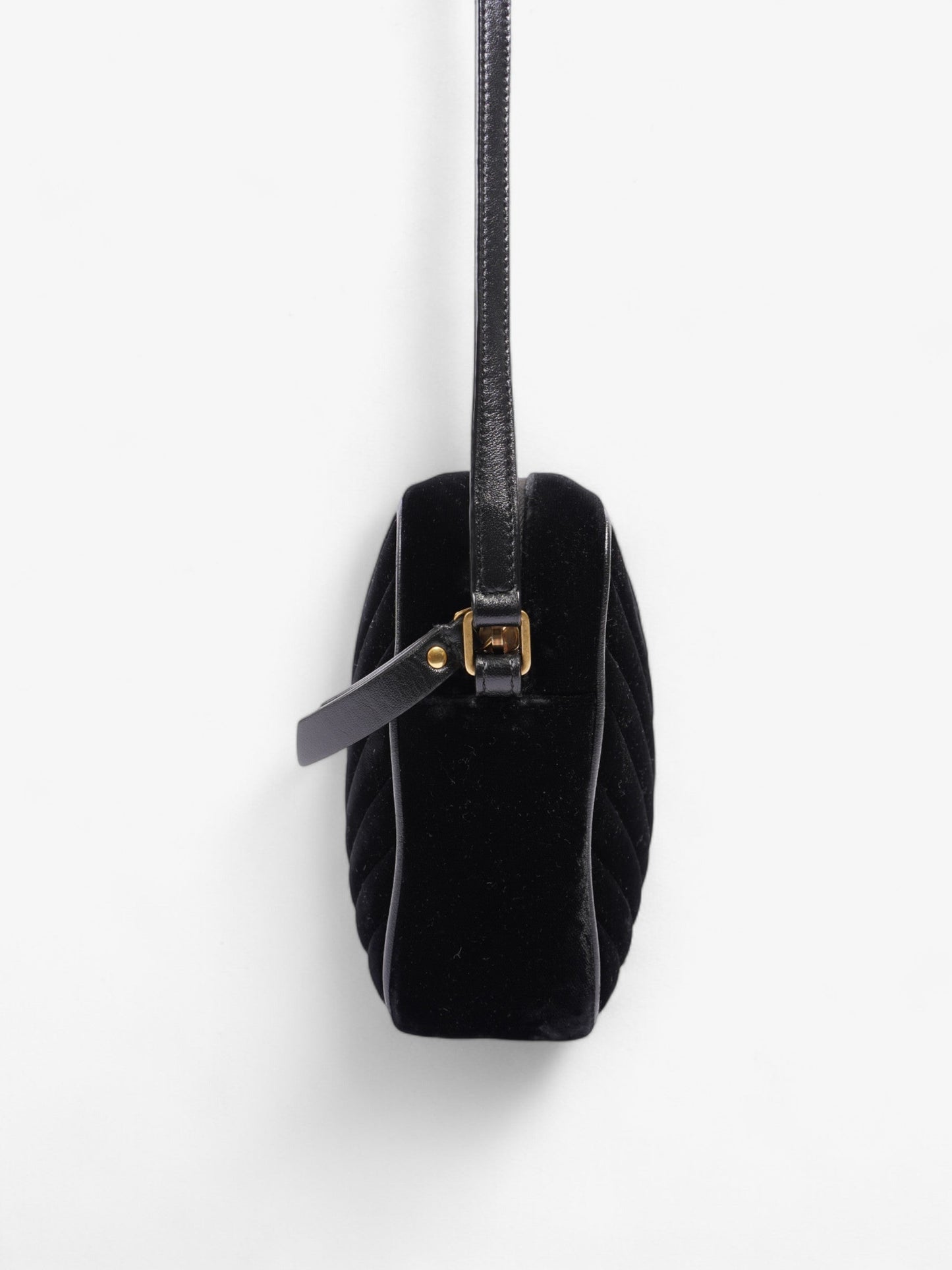 Saint Laurent Lou Camera Bag Black Suede