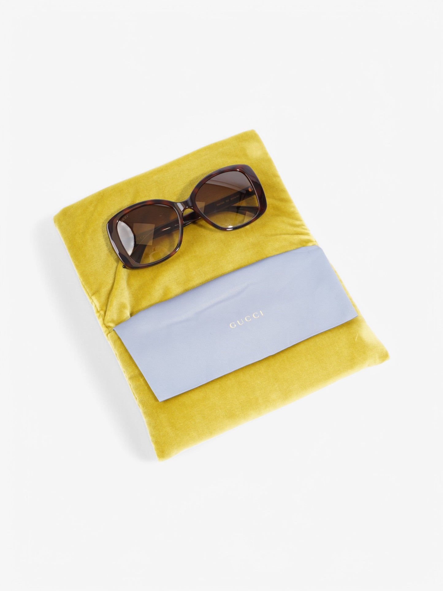 Gucci GG Sunglasses Tortoise / Gold Acetate 145mm