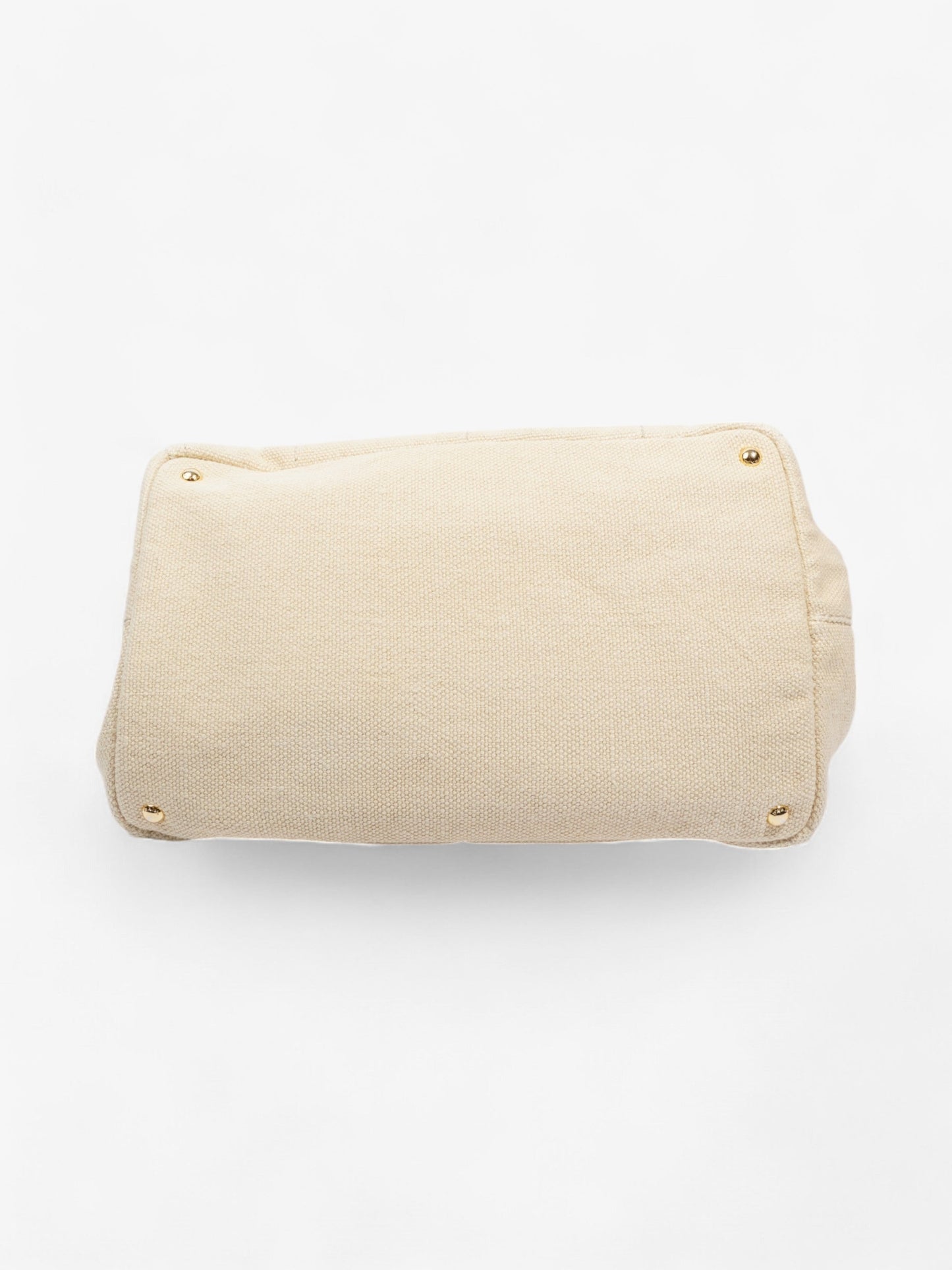 Prada Canapa Tote Cream Canvas Large