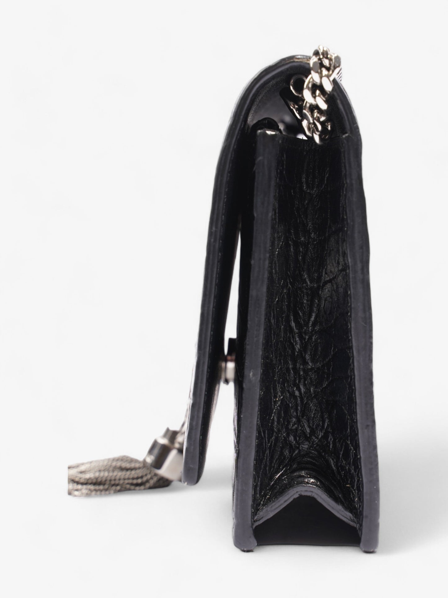 Saint Laurent Kate Tassel Bag Black Calfskin Leather Small