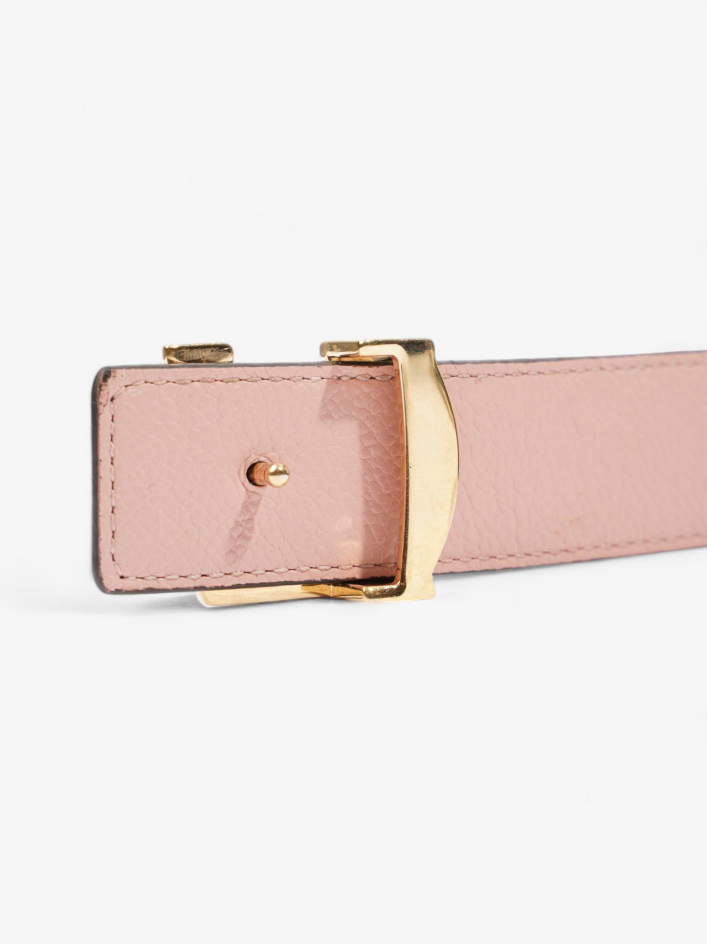 Louis Vuitton LV Initiales Reversible Belt Monogram / Rose Ballerine Coated Canvas 80cm / 32"