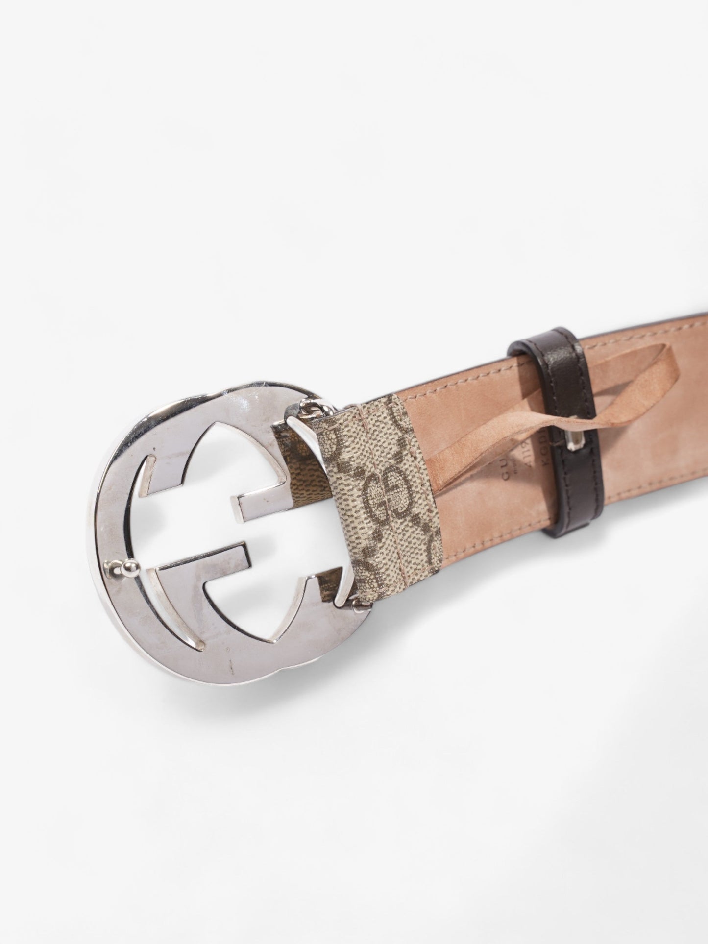 Gucci Blondie Belt Beige / Ebony Canvas 85cm / 34"