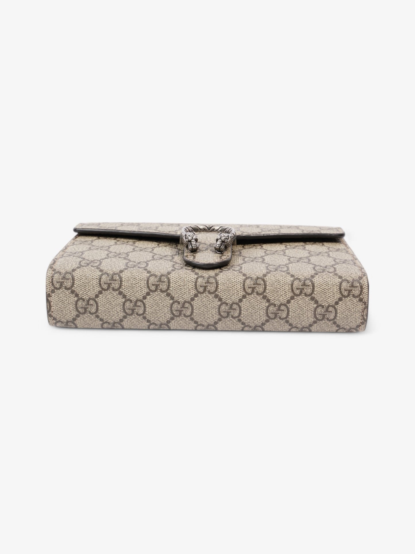 Gucci Dionysus Chain Wallet GG Supreme / Beige / Ebony Coated Canvas
