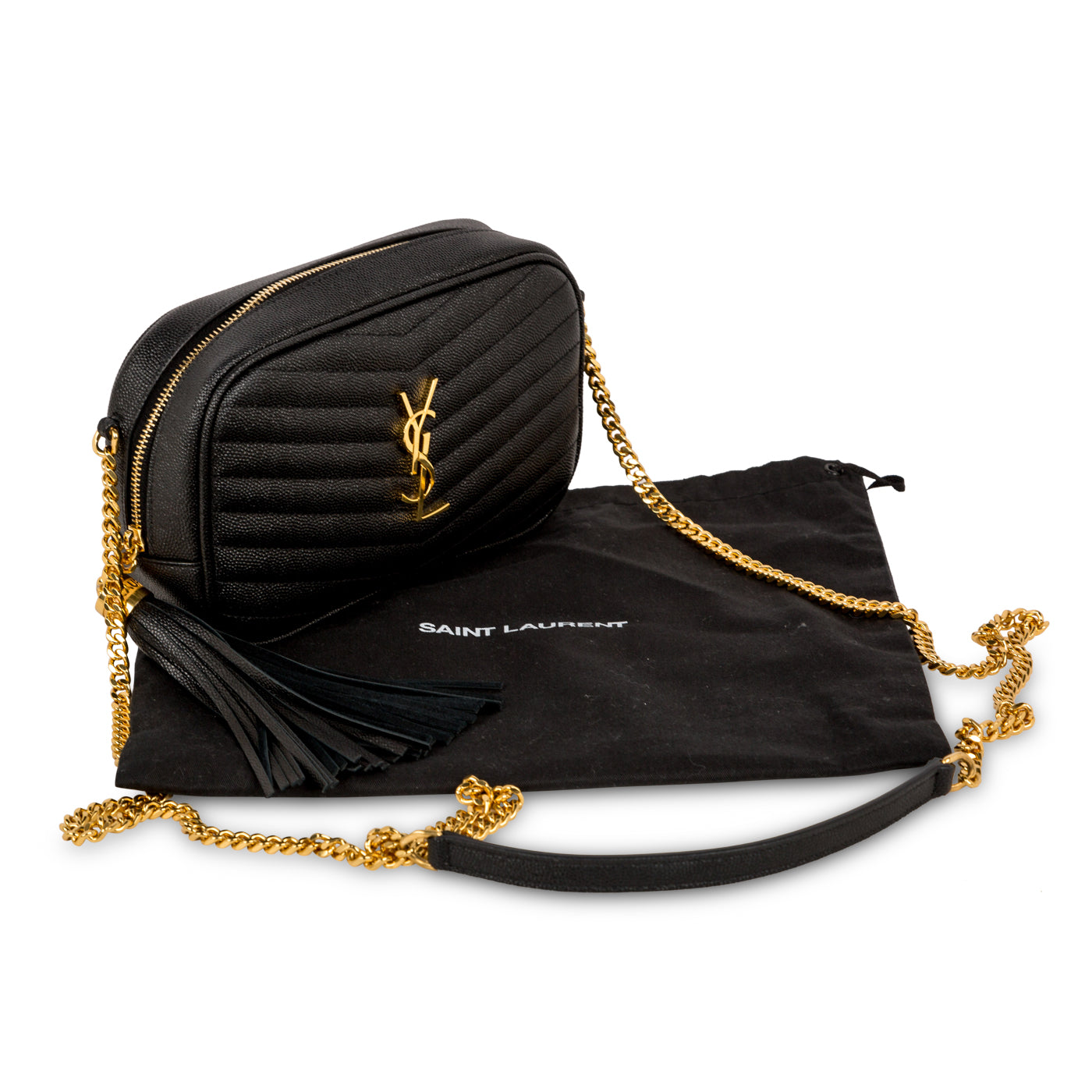 Saint Laurent Lou Mini Leather Crossbody bag