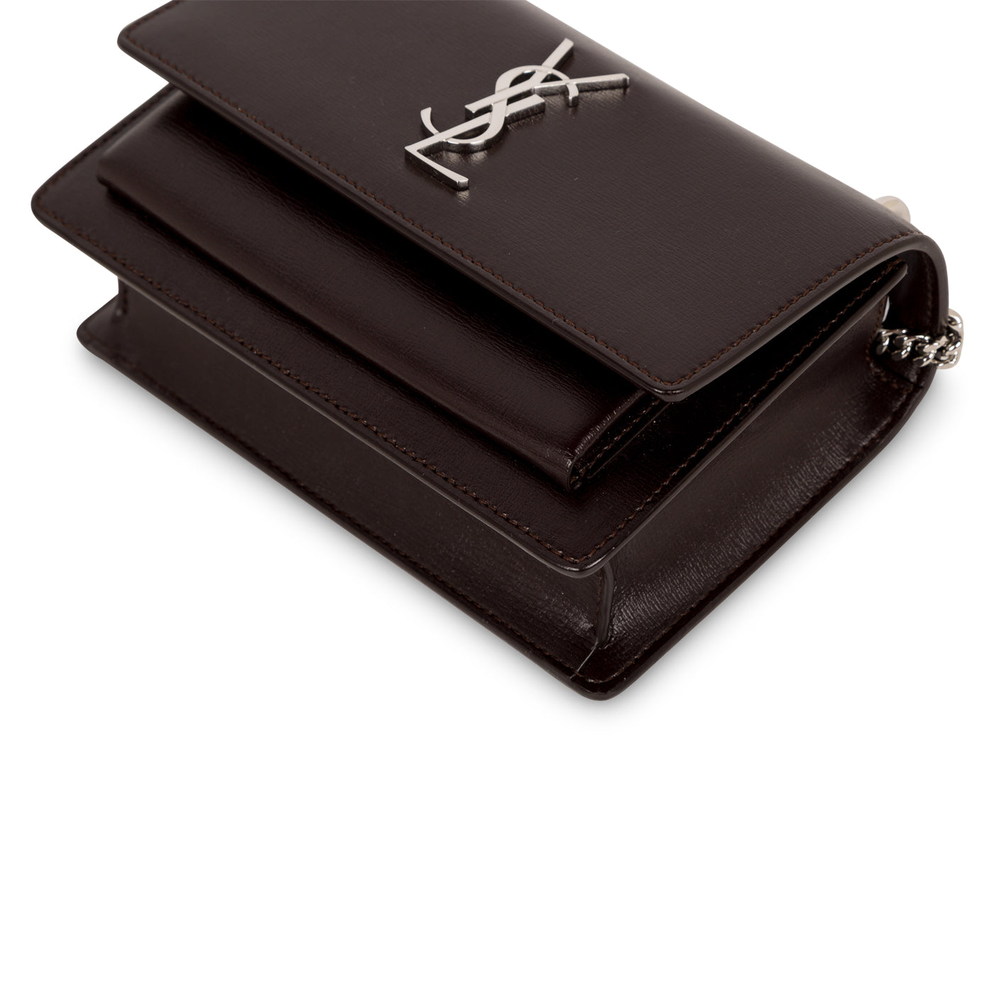 Saint Laurent Mini Sunset Bag - Purple