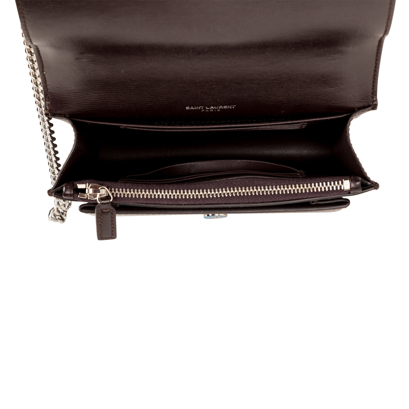 Saint Laurent Mini Sunset Bag - Purple