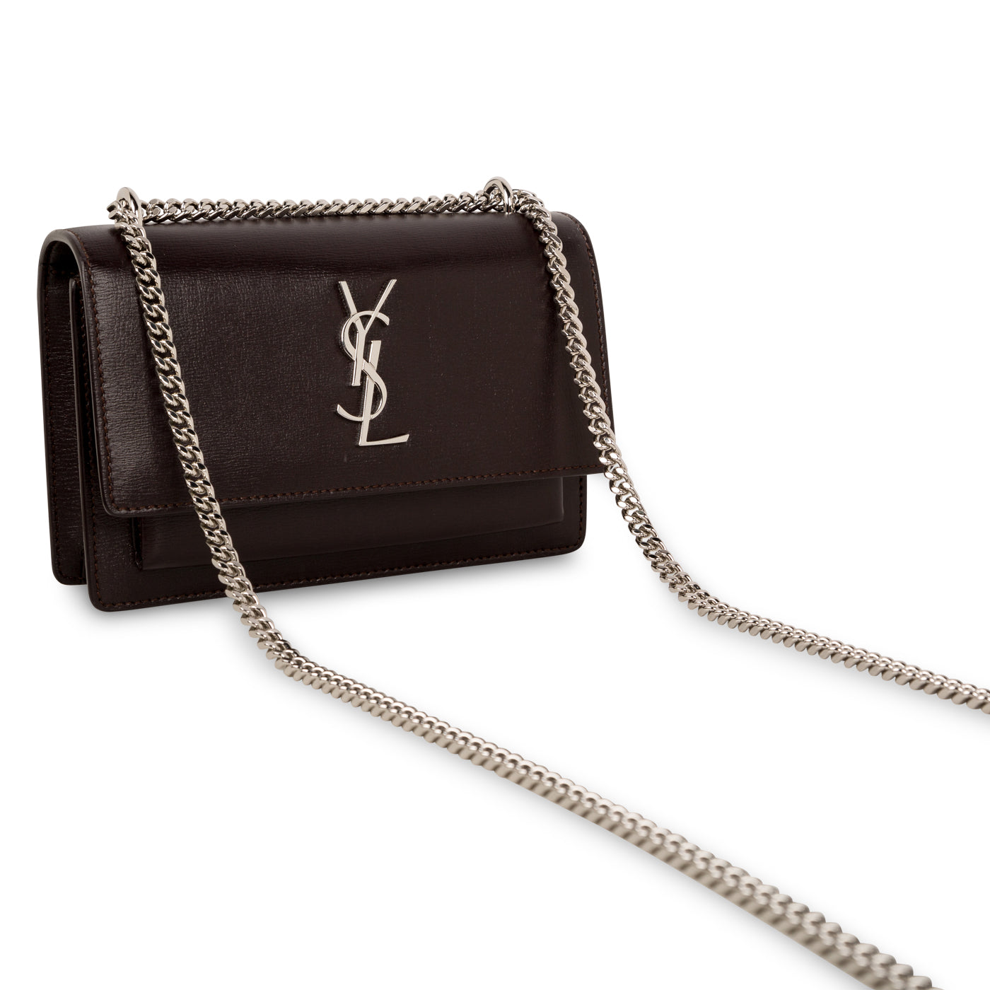 Saint Laurent Mini Sunset Bag - Purple