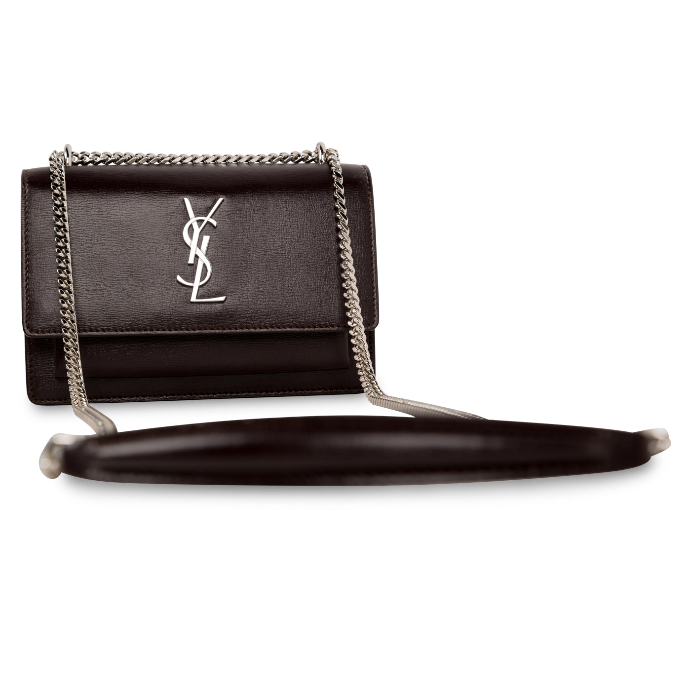 Saint Laurent Mini Sunset Bag - Purple