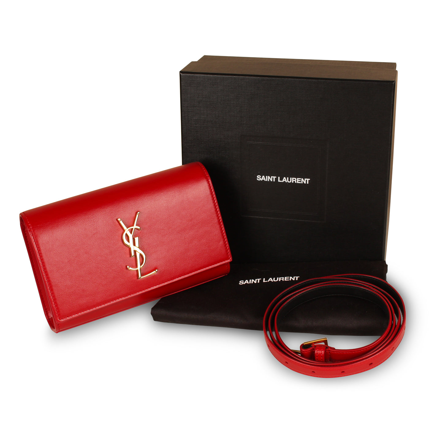 Saint Laurent Kate Belt Bag - Red