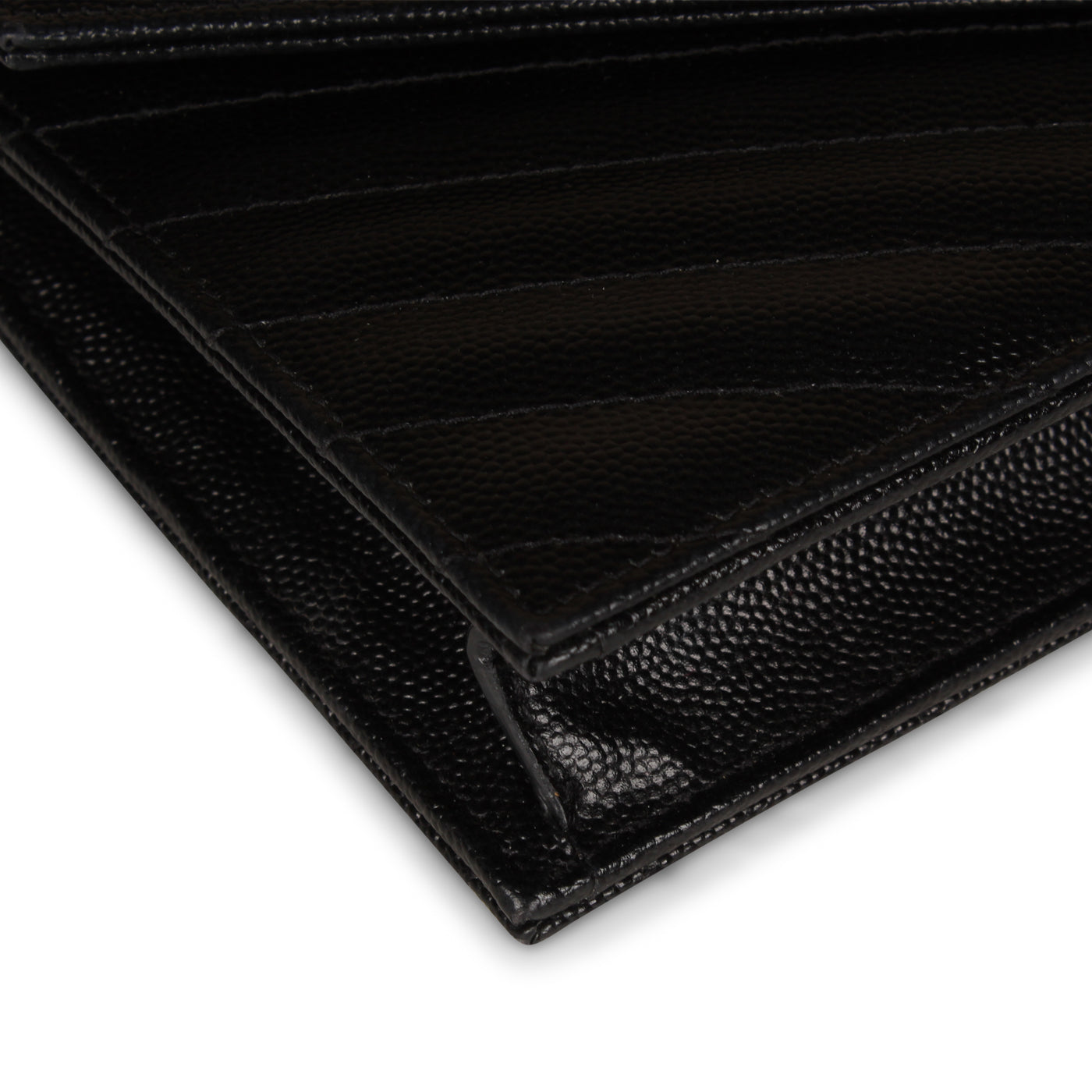 Saint Laurent Black Envelope Wallet on Chain