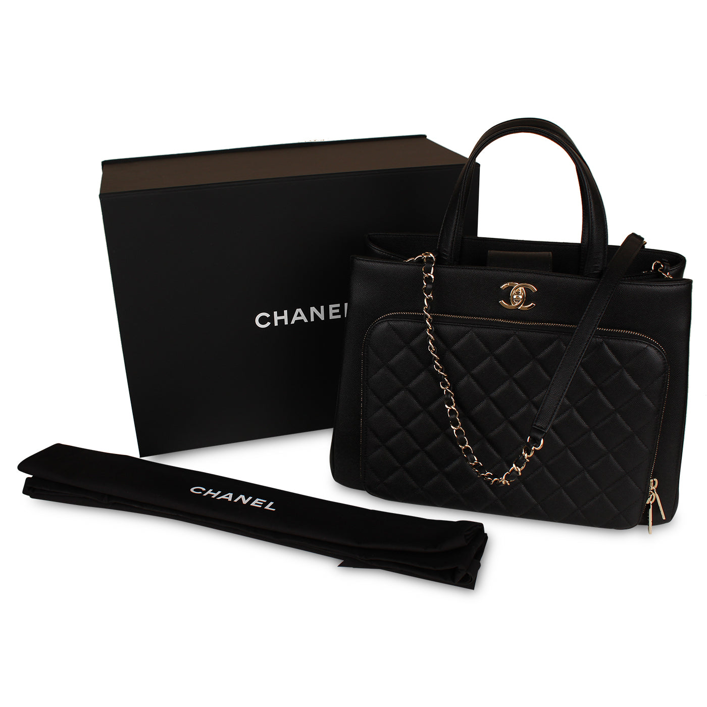 Chanel Business Affinity Caviar Tote Bag
