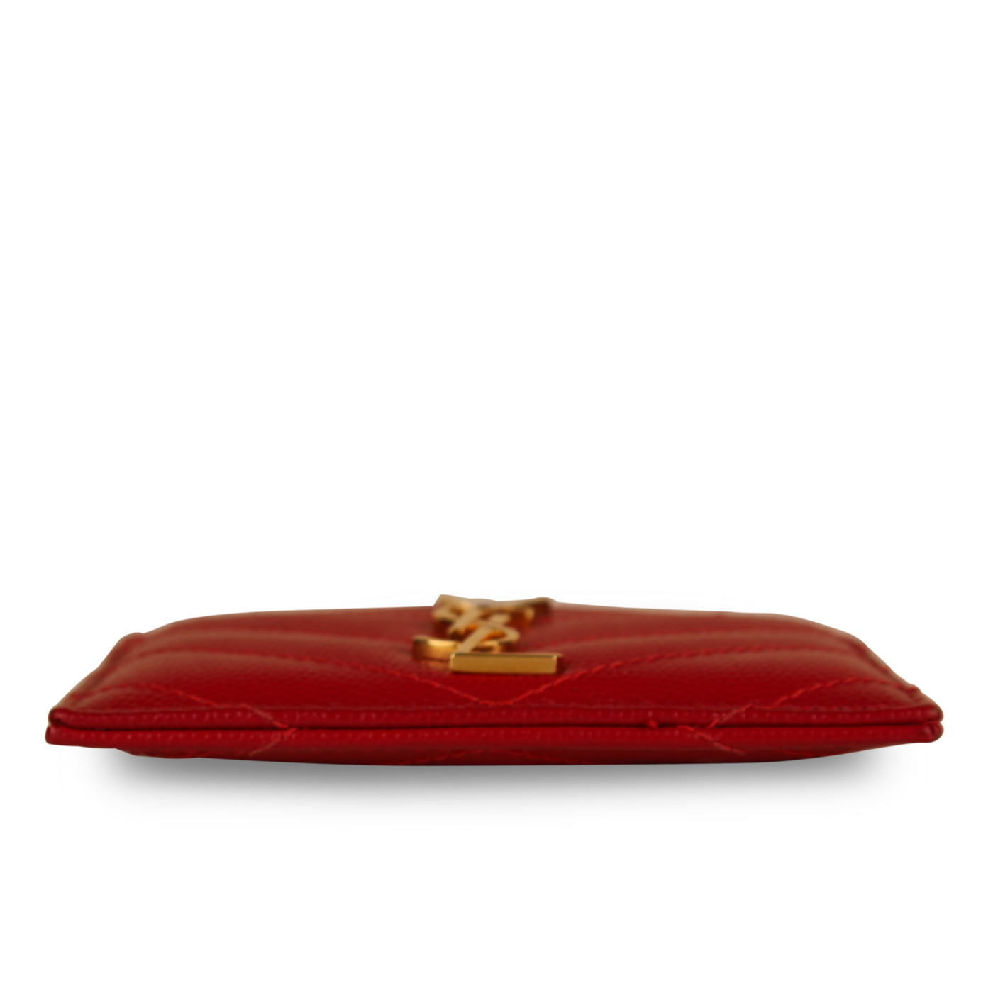 Saint Laurent Red Chevron Card Holder