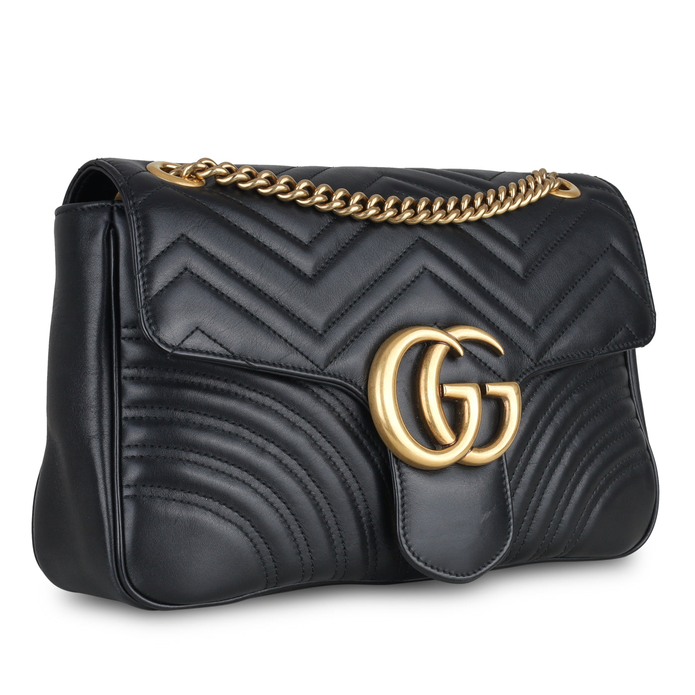 Gucci Medium Marmont Bag - Black