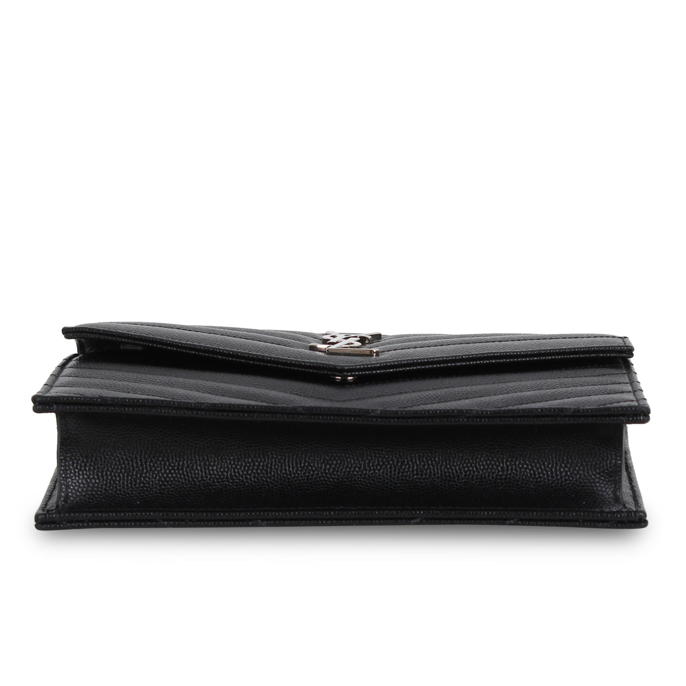Saint Laurent Envelope Chain Wallet - Black