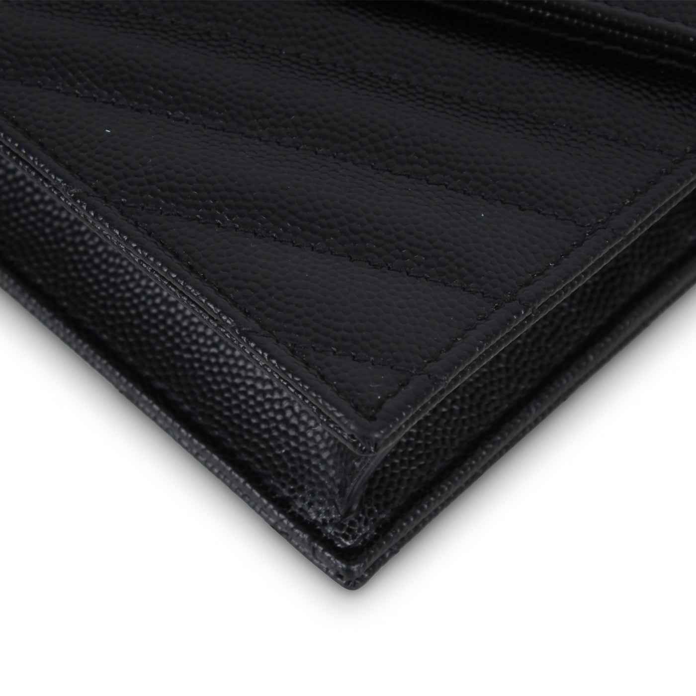 Saint Laurent Envelope Chain Wallet - Black
