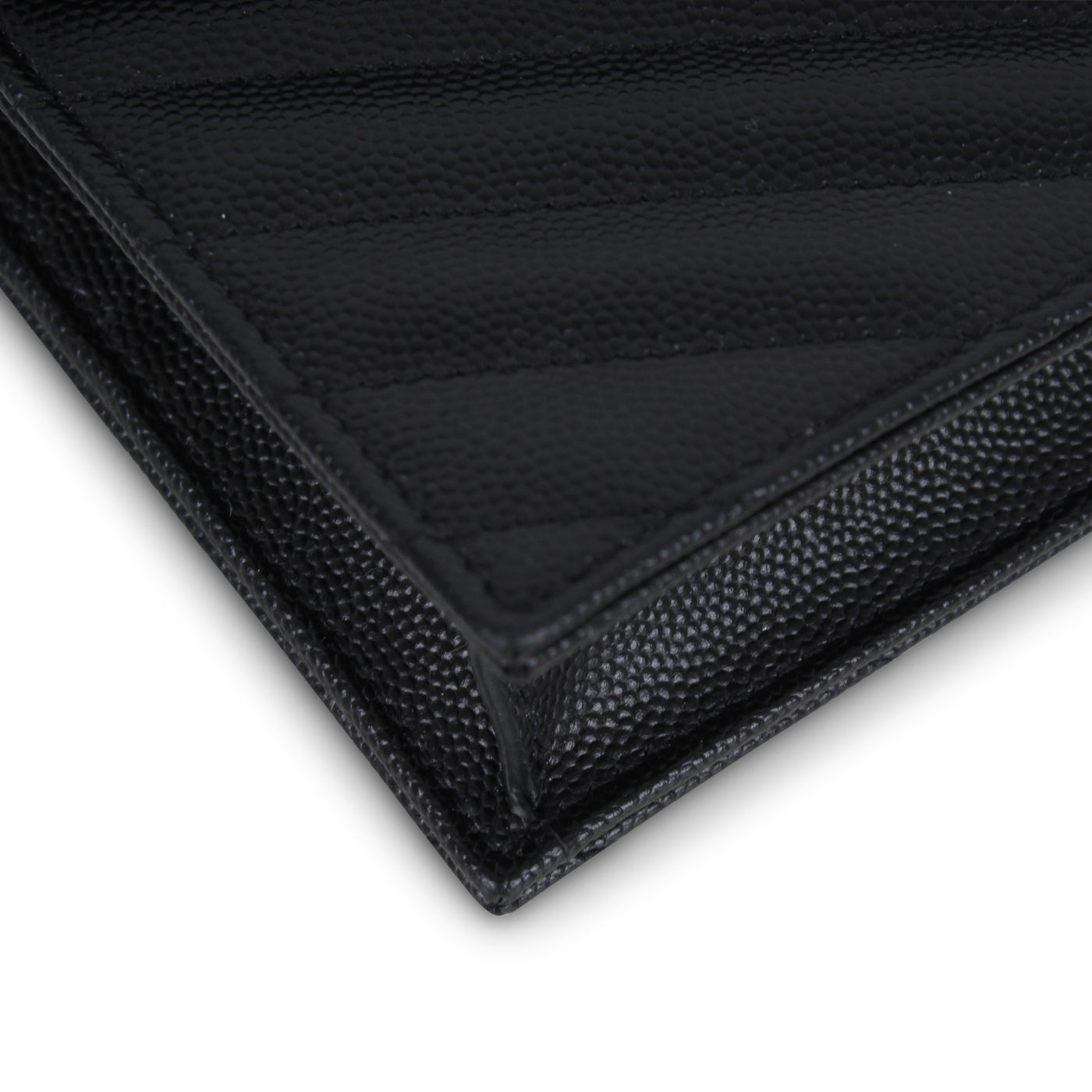 Saint Laurent Envelope Chain Wallet - Black