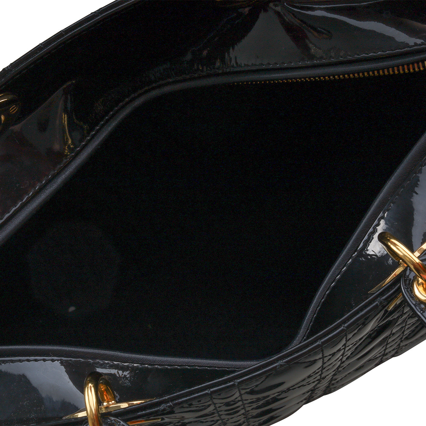 Christian Dior Patent Lady Dior - Large