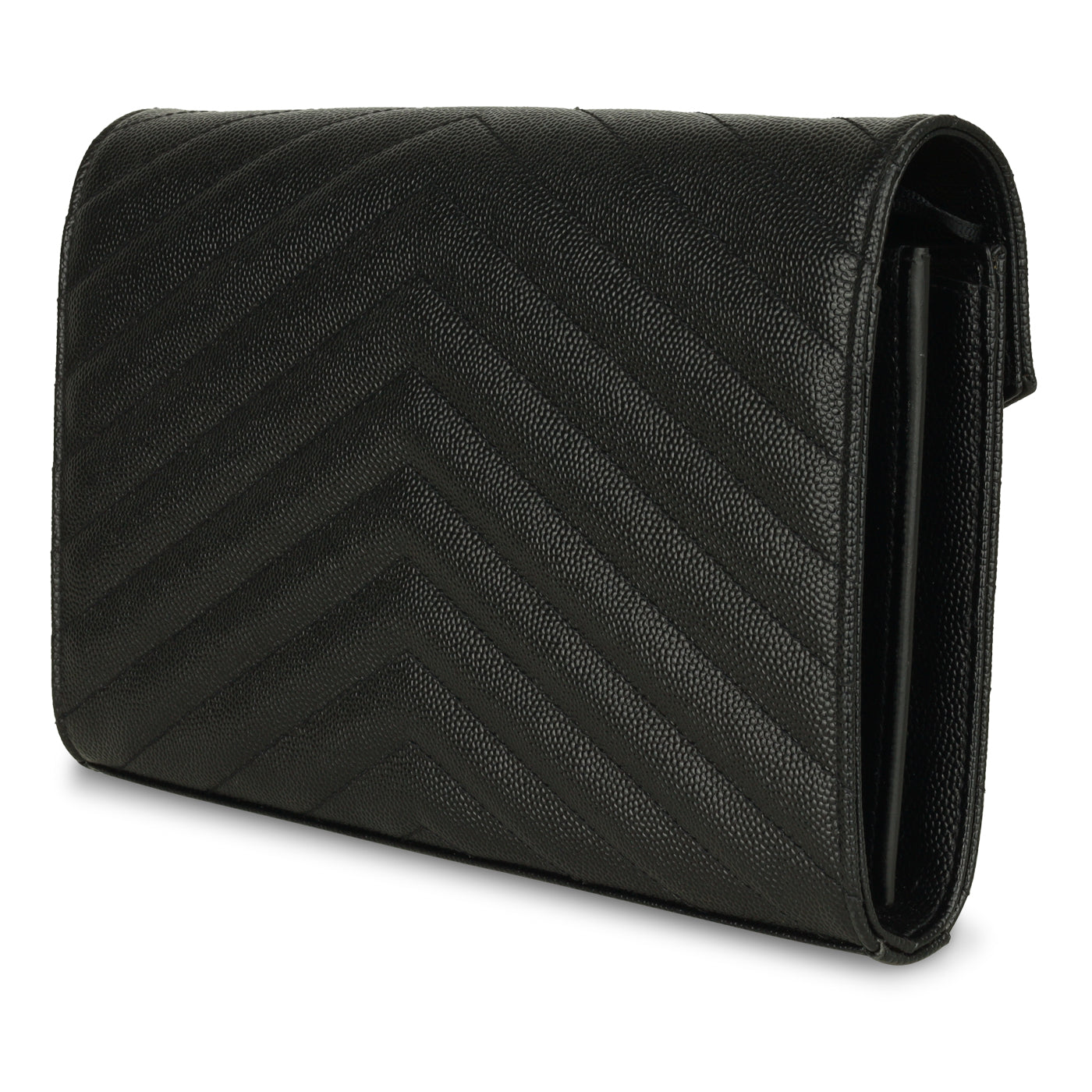 Saint Laurent Envelope Chain Wallet - Black