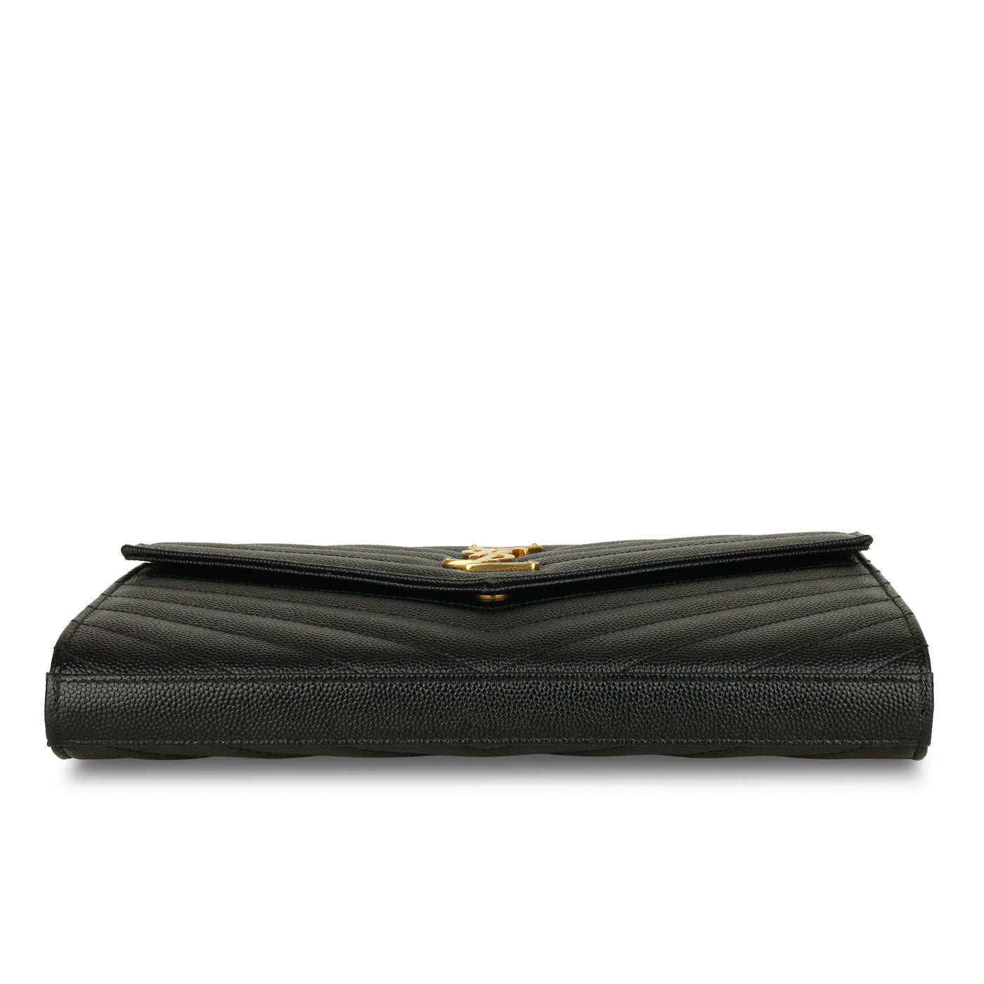 Saint Laurent Envelope Chain Wallet - Black