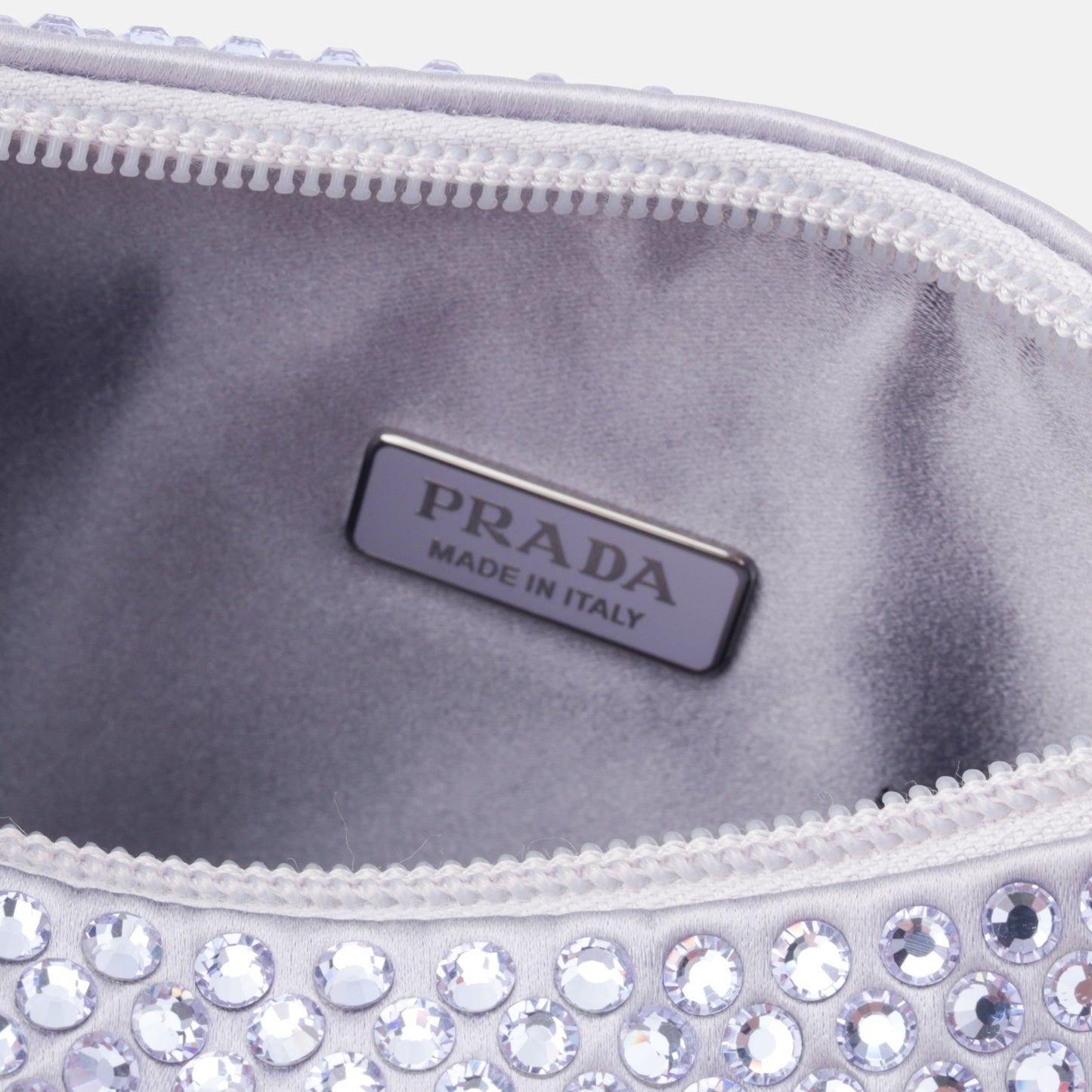 Prada Satin Mini Bag with Crystals