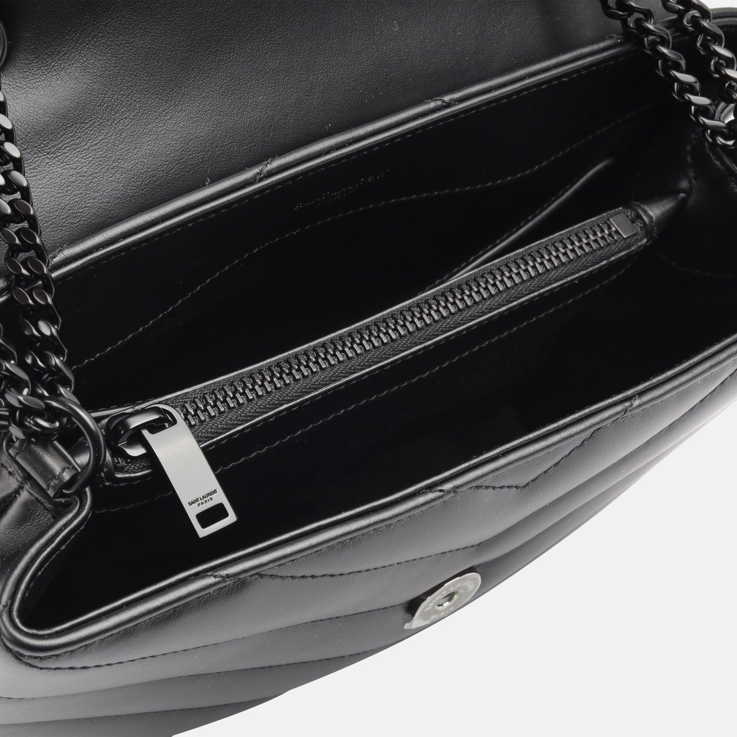 Saint Laurent Small Lou Lou - Black Calfskin BHW