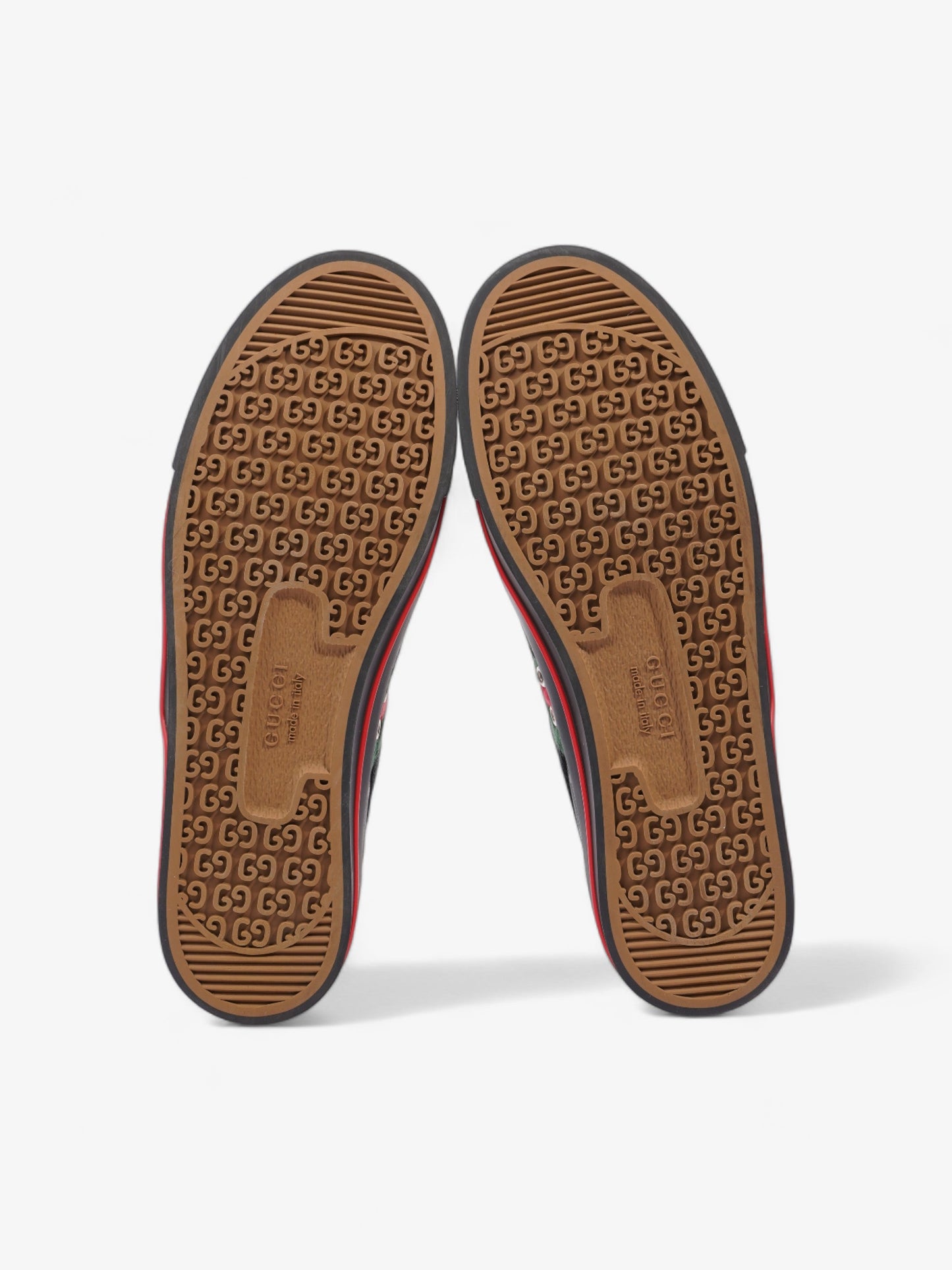 Gucci Off The Grid Sneakers Black / Red / Green Canvas EU 44 UK 10