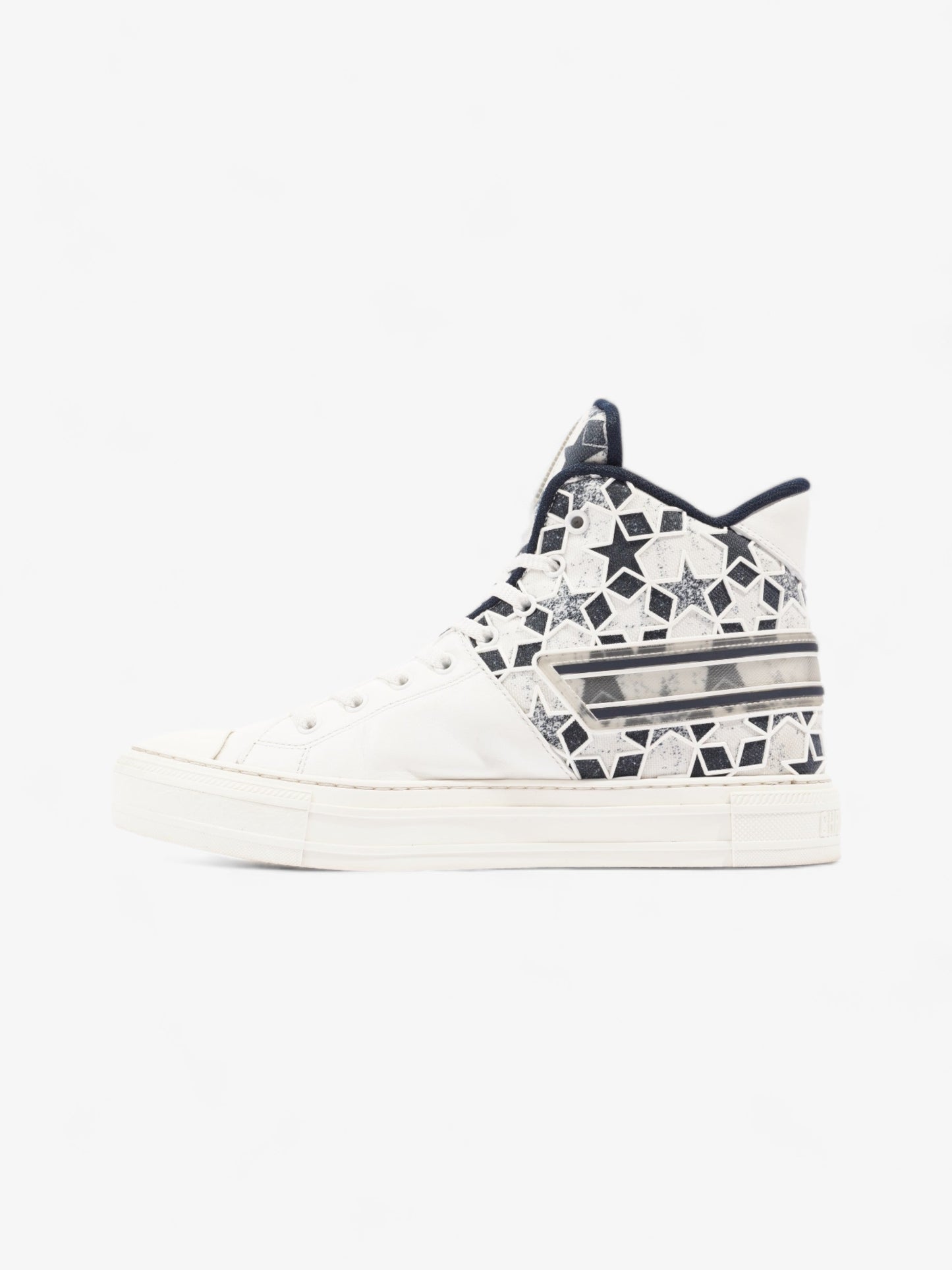 Christian Dior Walk'n'Dior Star Sneakers White / Navy Leather EU 41 UK 7