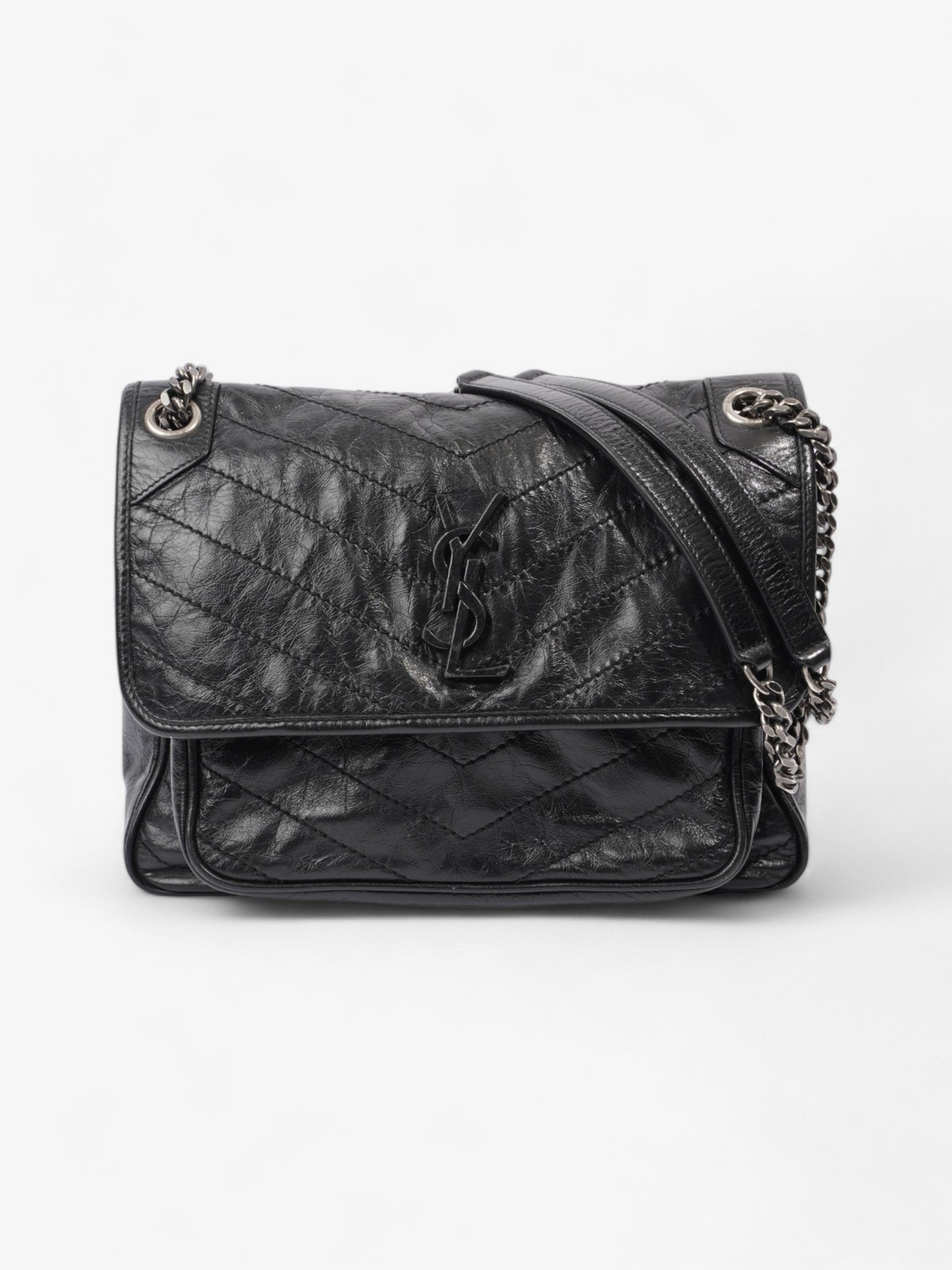 Saint Laurent Niki Black Leather Medium