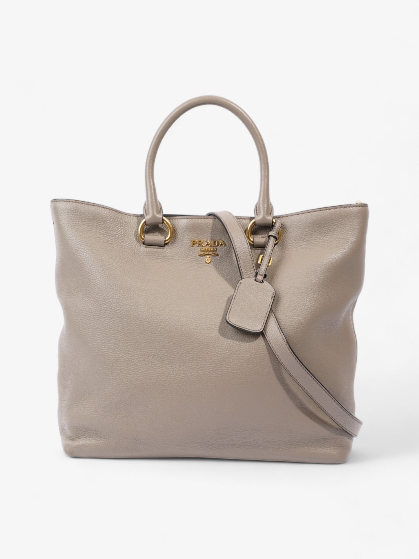 Prada Daino Grey Leather