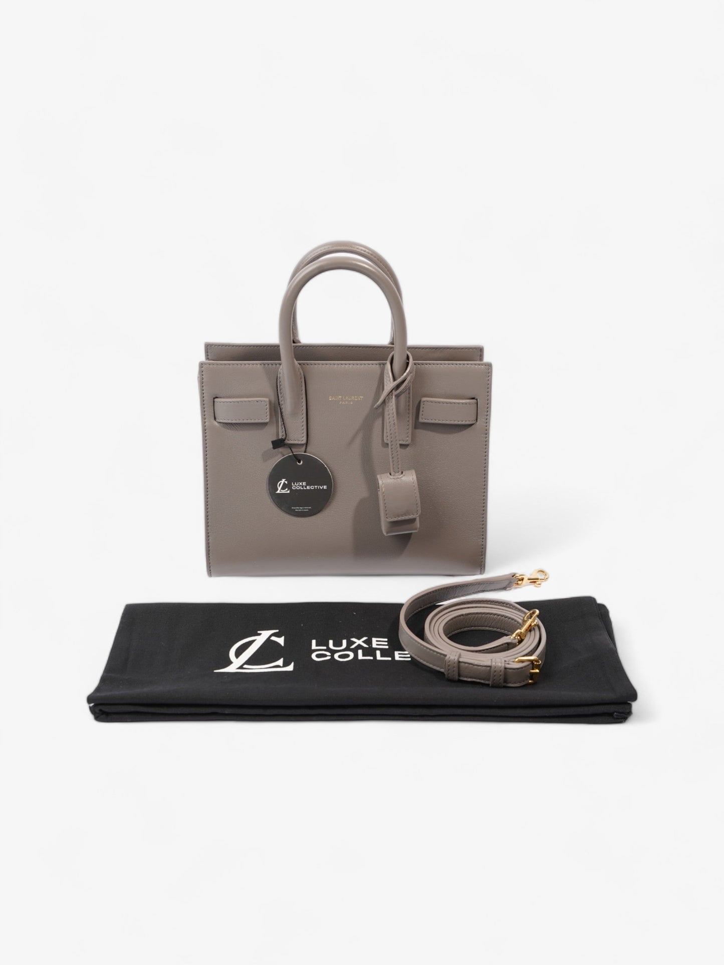 Saint Laurent Nano Sac De Jour Grey Leather