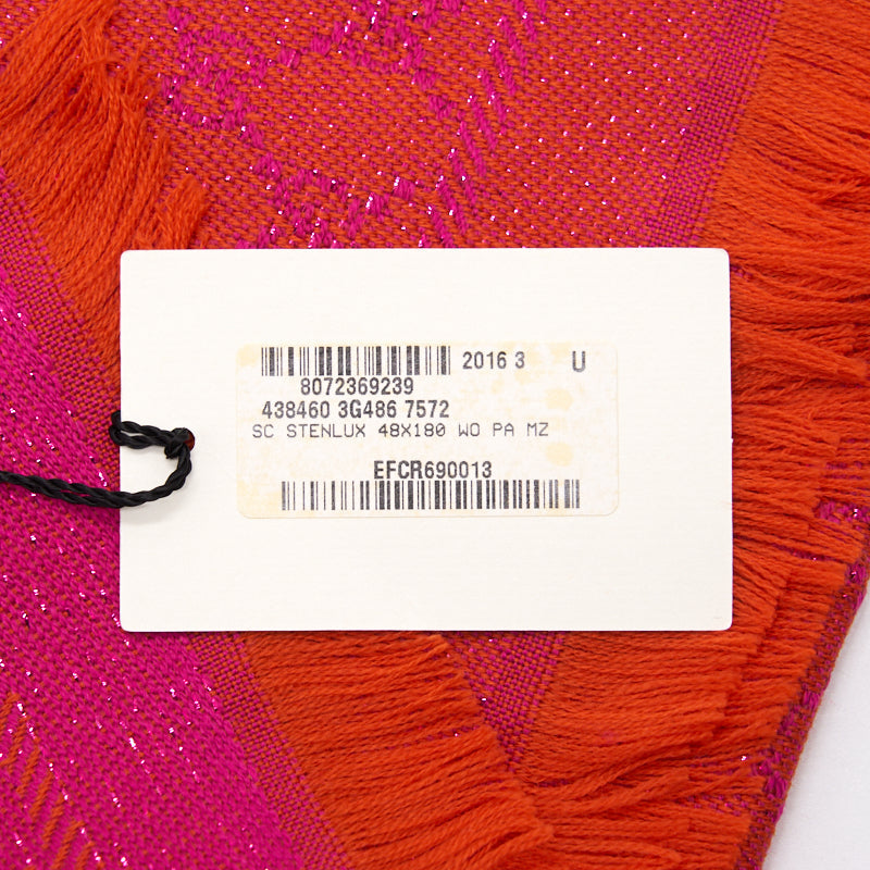 Gucci Shawl Hot Pink/ Orange 48x180cm