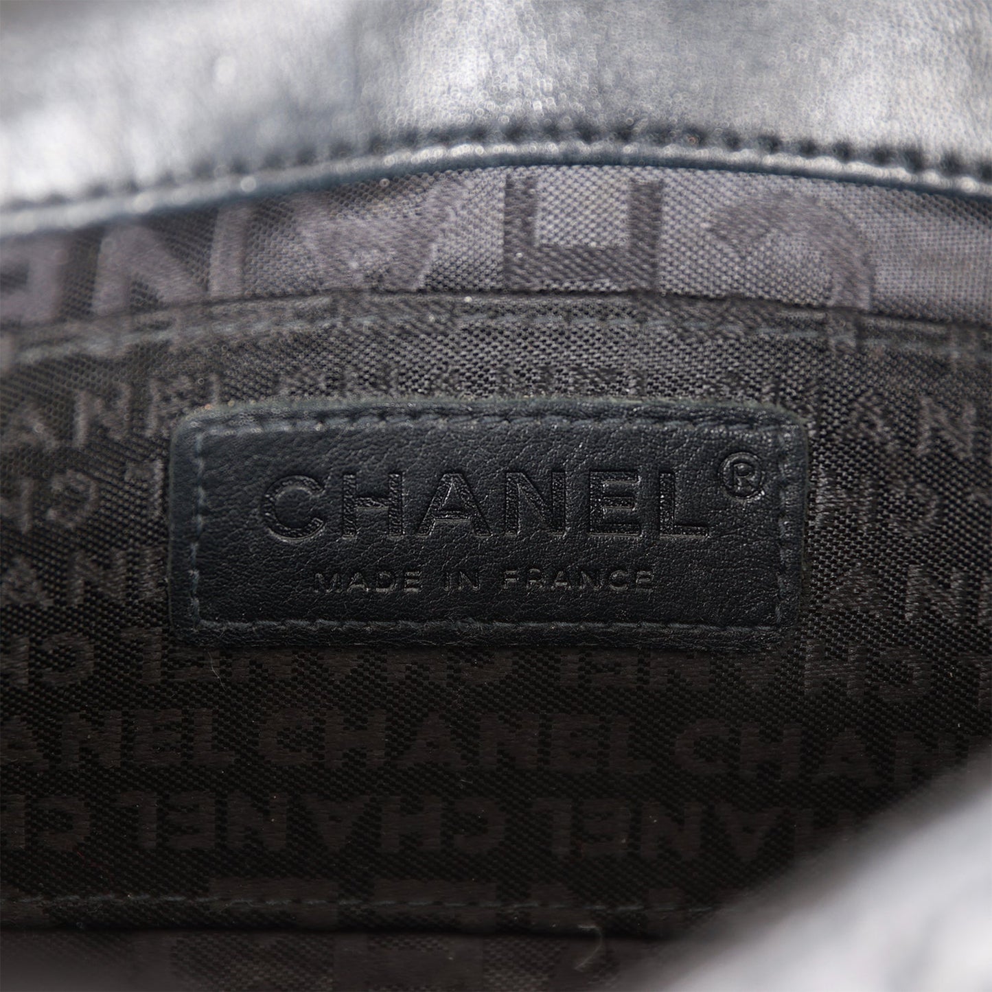 Chanel Vintage Mini Flap Bag Black Python Silver Hardware