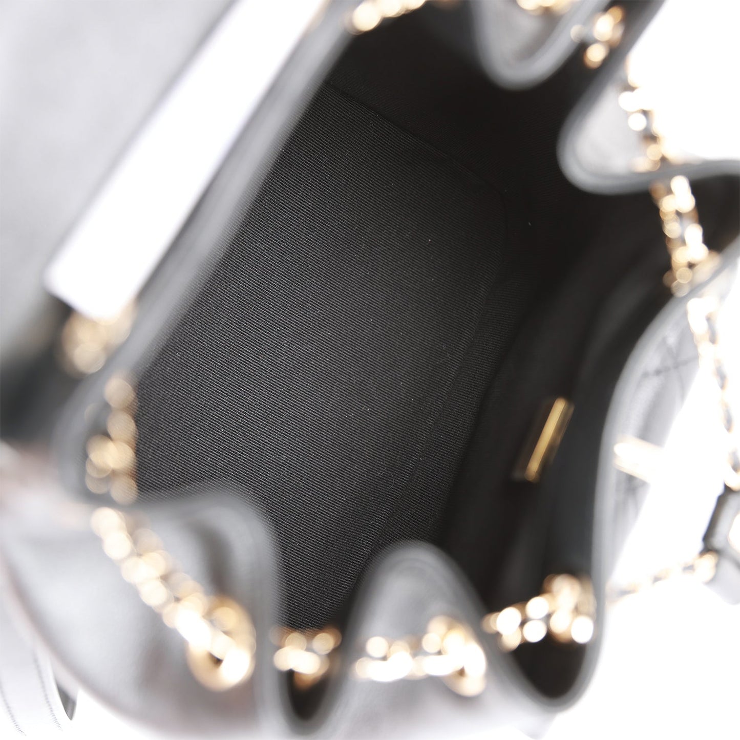 Chanel Small Duma Backpack Black Lambskin Light Gold Hardware