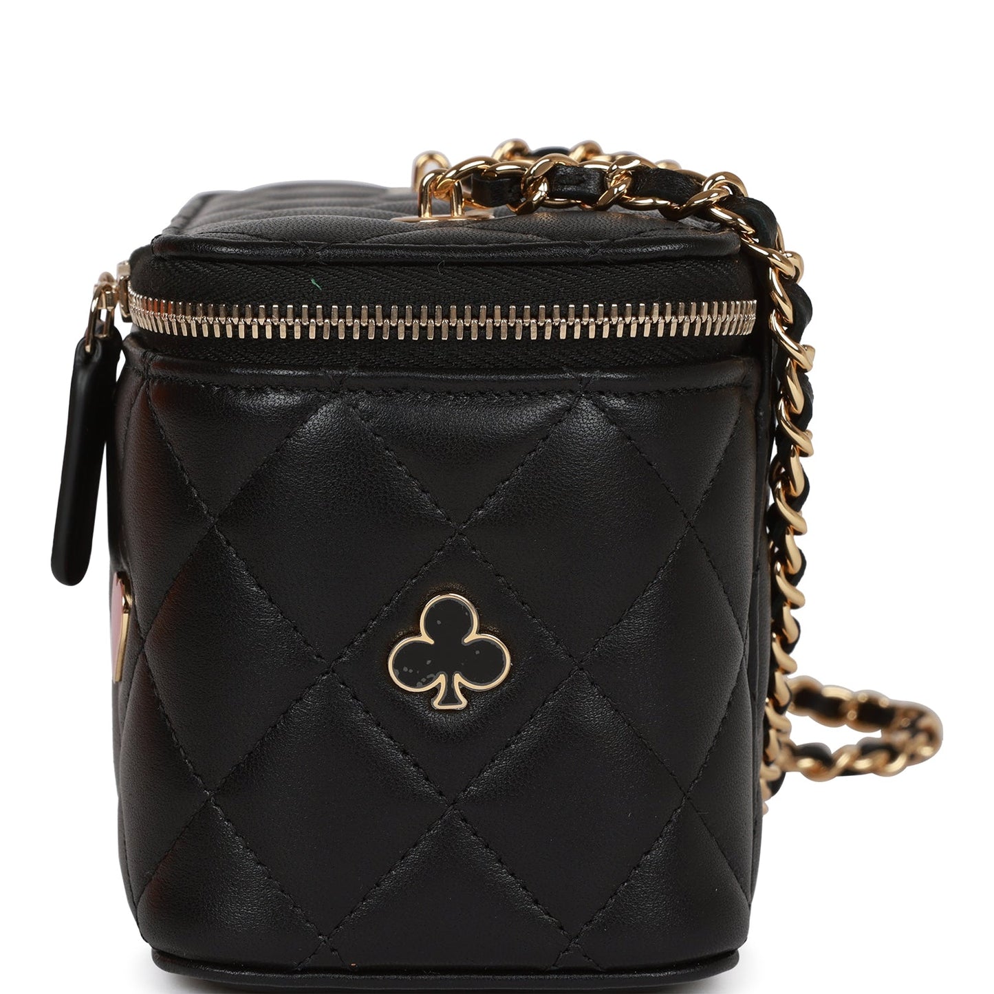 Chanel Monte Carlo Small Vanity Case Black Quilted Lambskin Gold Hardware