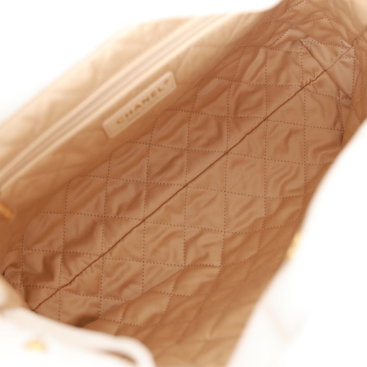 Chanel Small 22 Bag White Calfskin Gold Hardware