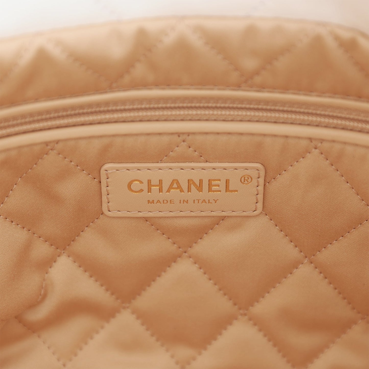 Chanel Small 22 Bag White Calfskin Gold Hardware