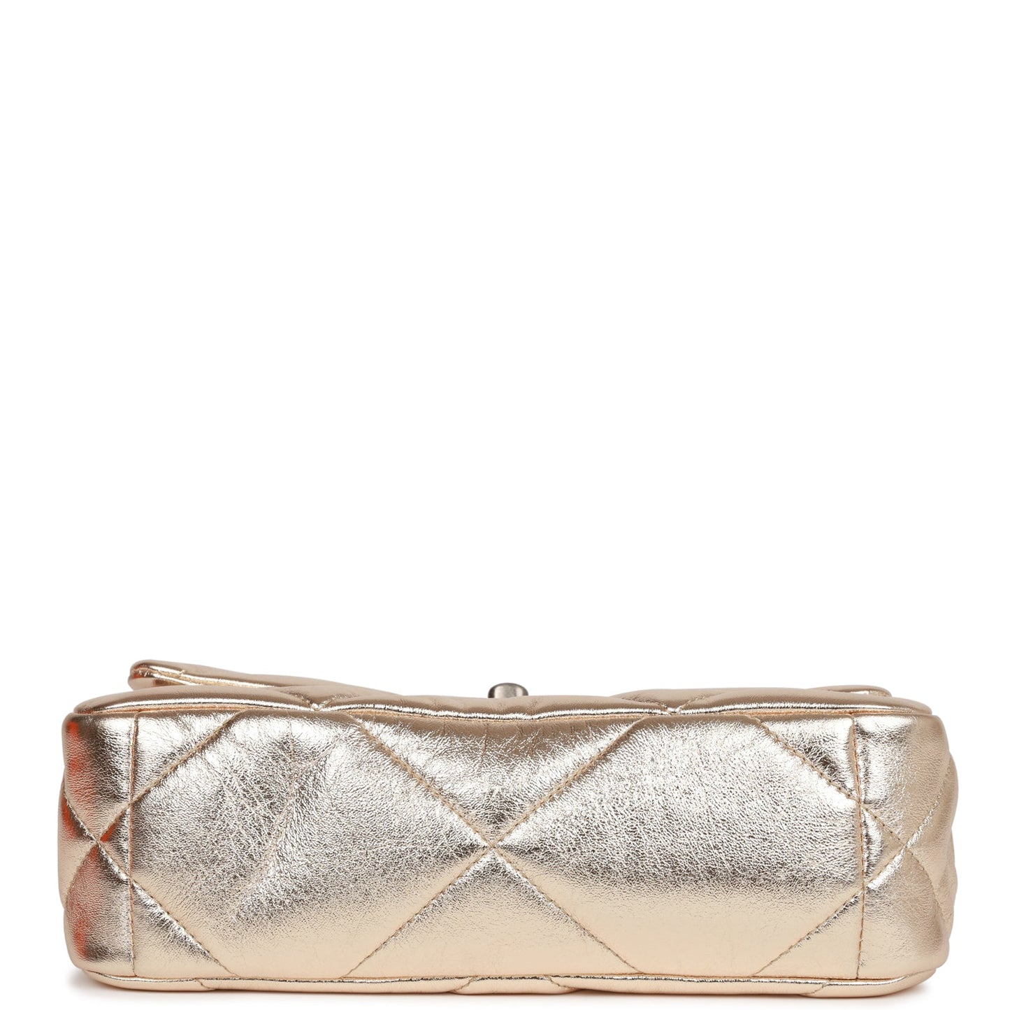 Chanel Medium 19 Flap Bag Gold Metallic Lambskin Mixed Hardware