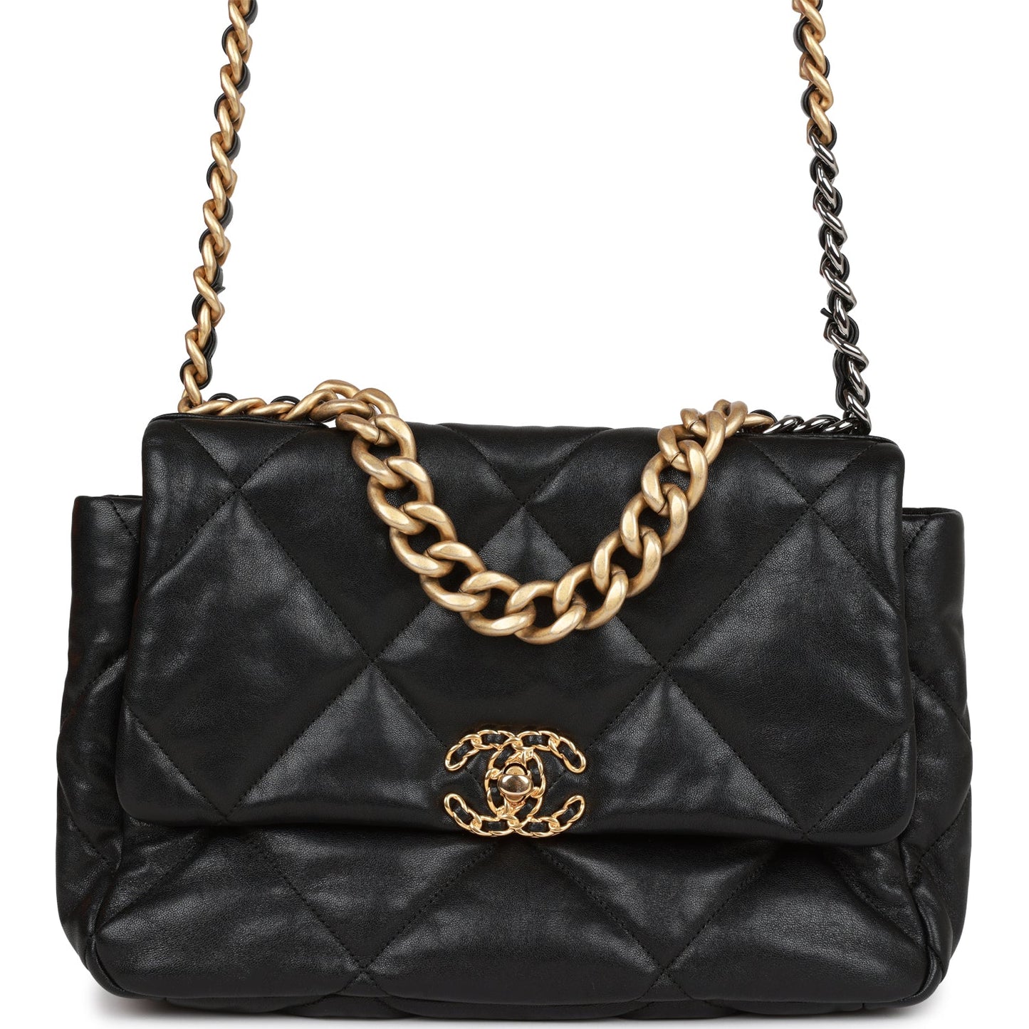 Chanel Large 19 Flap Bag Black Lambskin Mixed Hardware