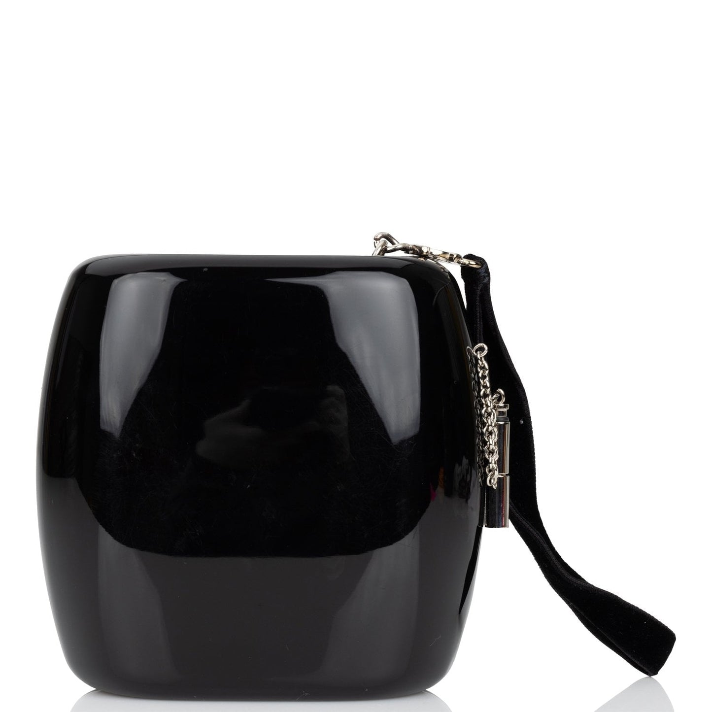 Chanel Minaudière Jewel Clutch Black Resin Silver Hardware