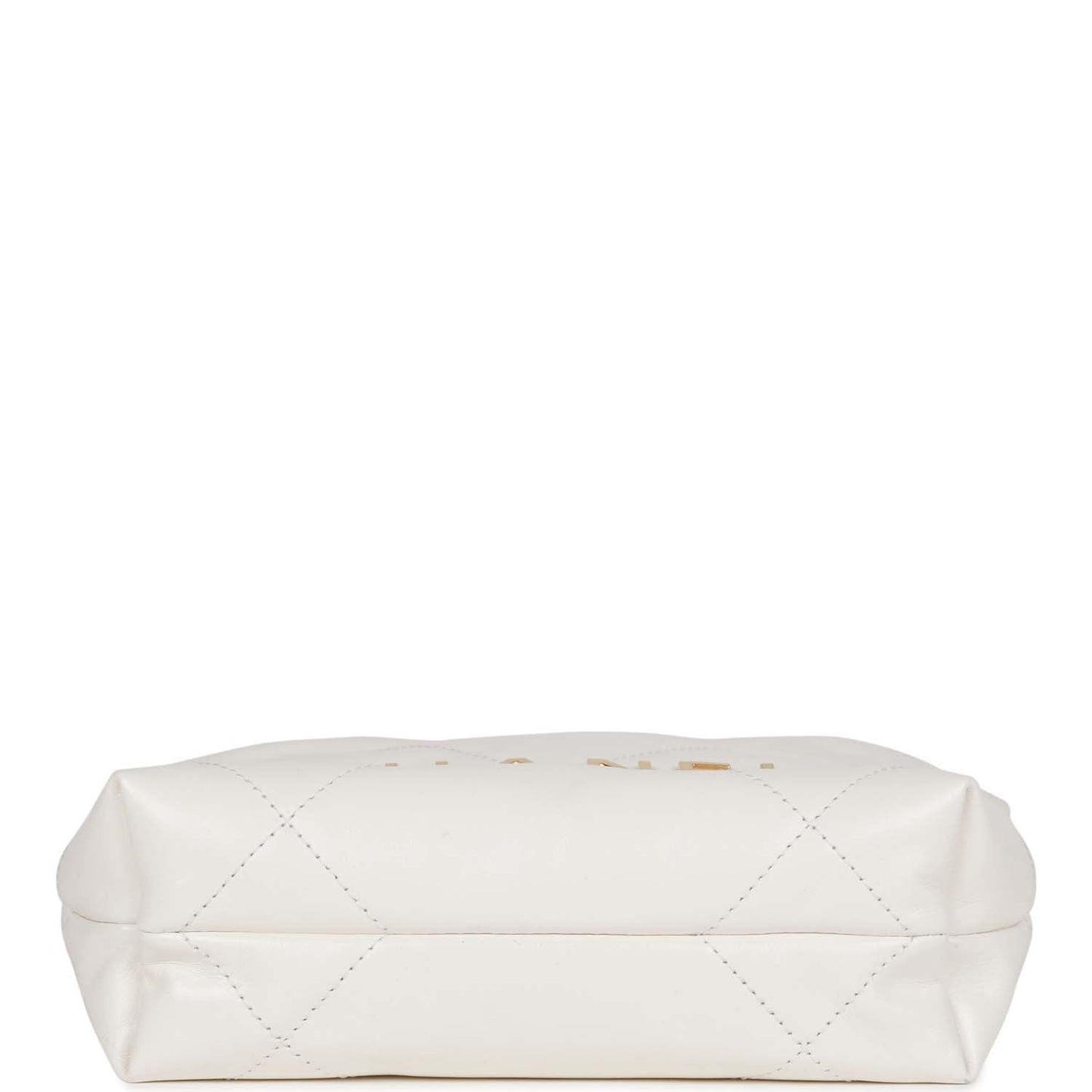 Chanel Mini 22 Bag White Calfskin Gold Hardware