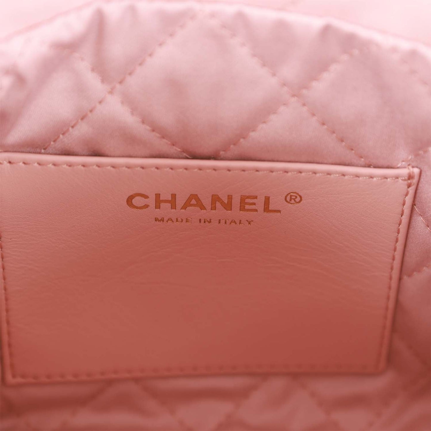 Chanel Mini 22 Bag Pink Calfskin Gold Hardware