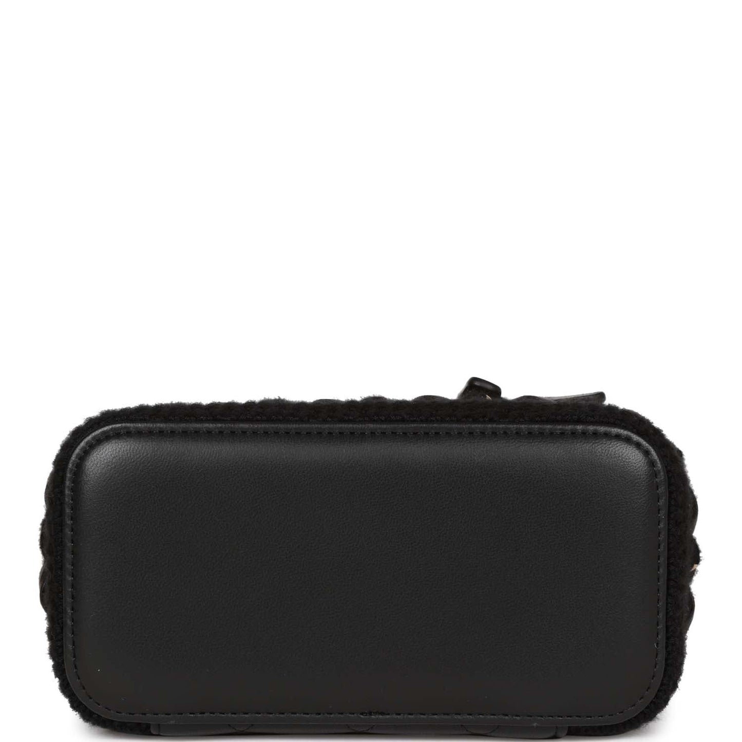 Chanel Small Vanity Case Black Crochet and Lambskin Light Gold Hardware