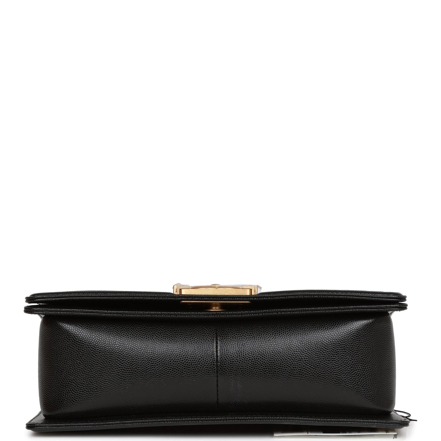 Chanel Medium Boy Bag Black Caviar Antique Gold Hardware