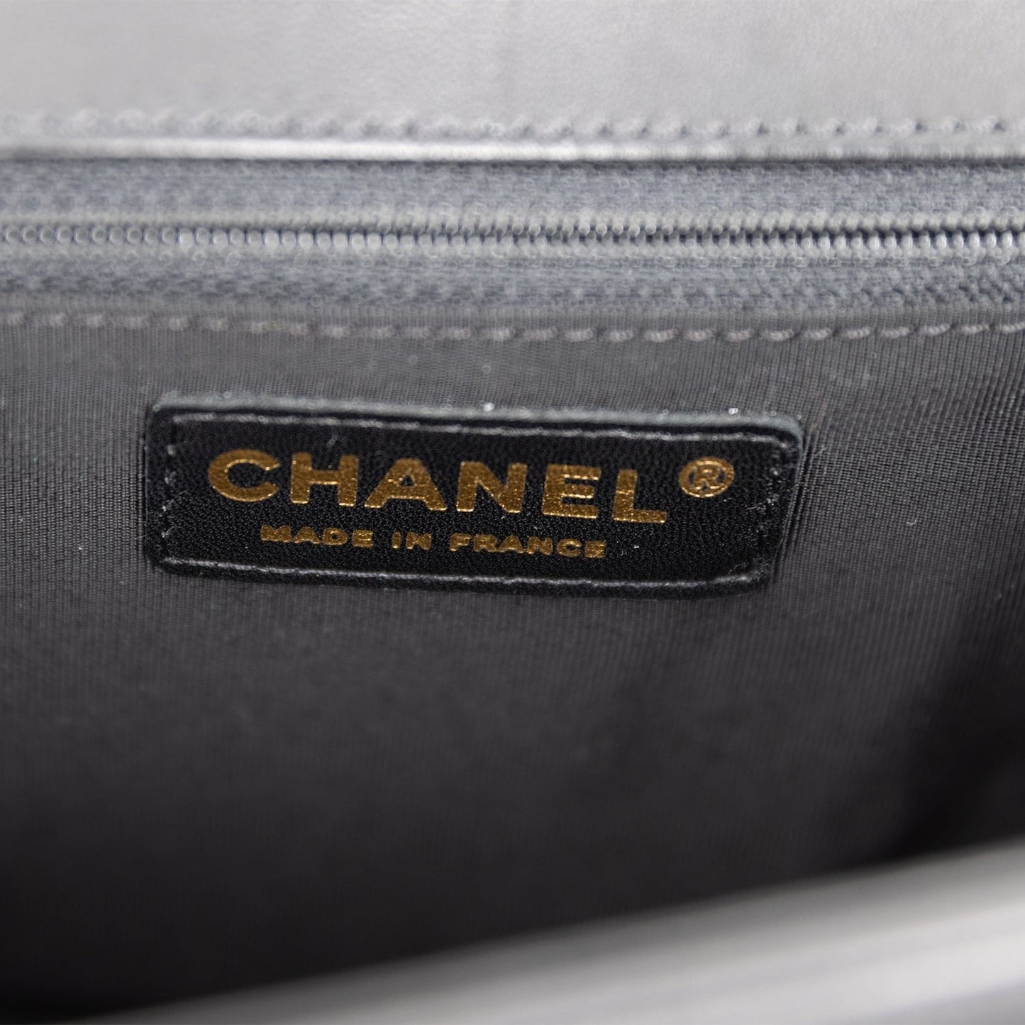Chanel New Medium Boy Bag Black Lambskin Antique Gold Hardware