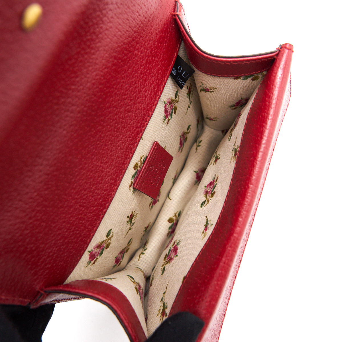 Gucci Dionysus Leather Mini Bag Red