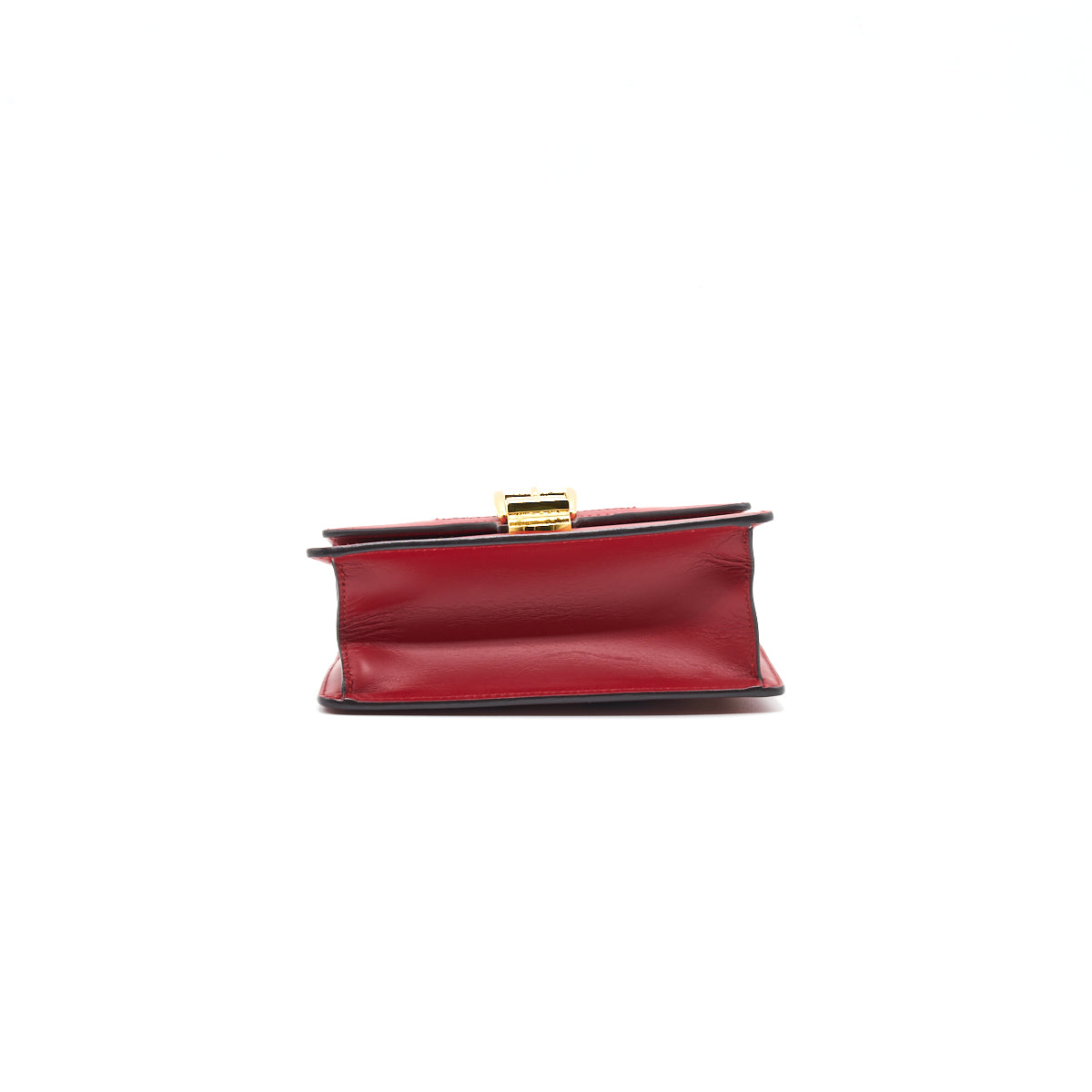 Gucci Sylvie Leather Mini Chain Bag Red